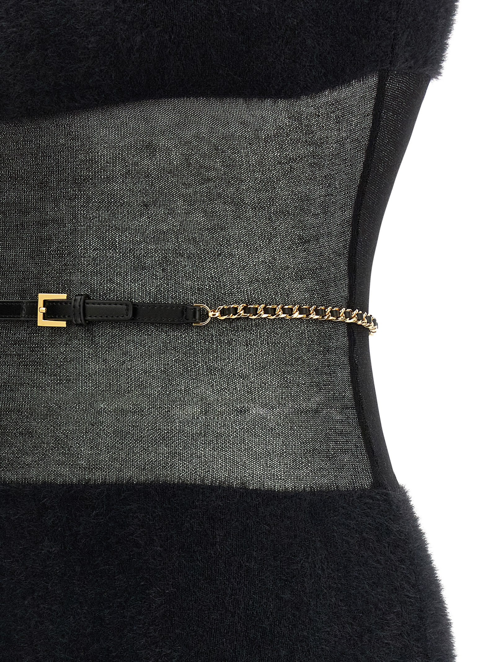 Elisabetta Franchi Gauze Insert Dress