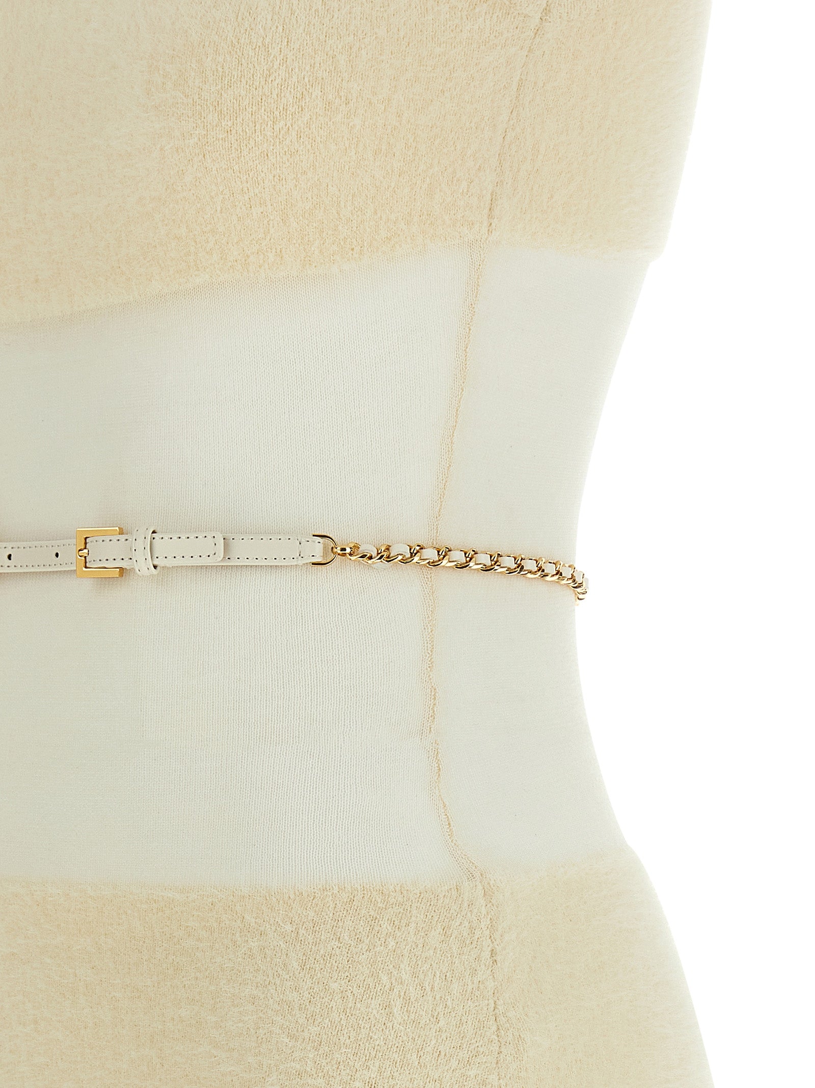 Elisabetta Franchi Gauze Insert Dress