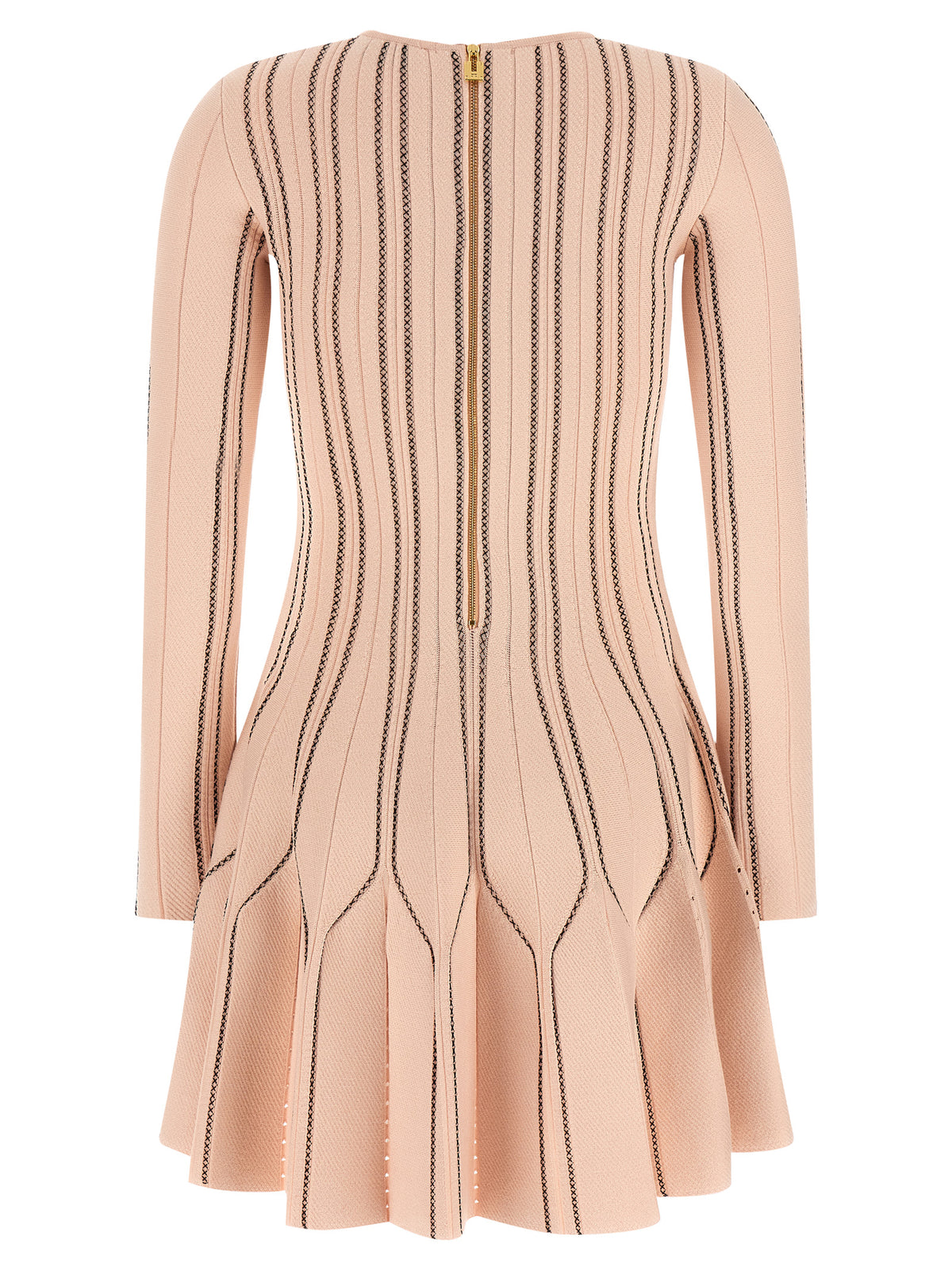 Elisabetta Franchi Pink Origami Knit Dress