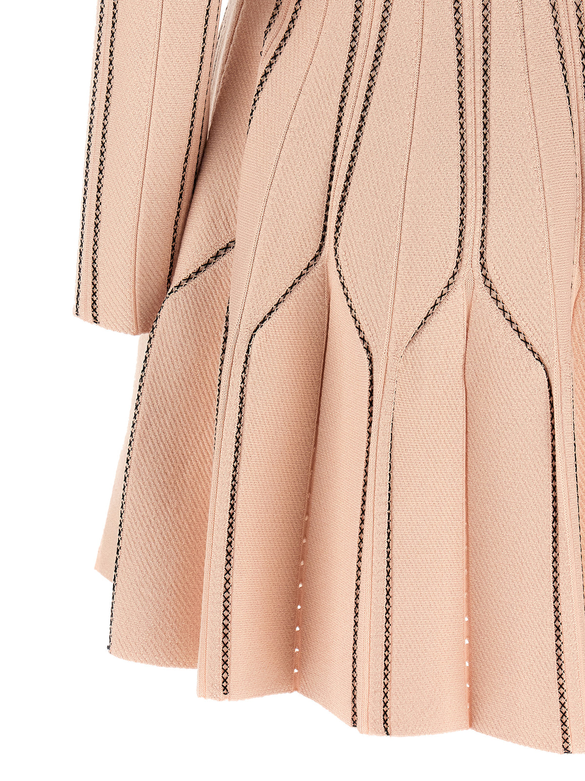 Elisabetta Franchi Pink Origami Knit Dress