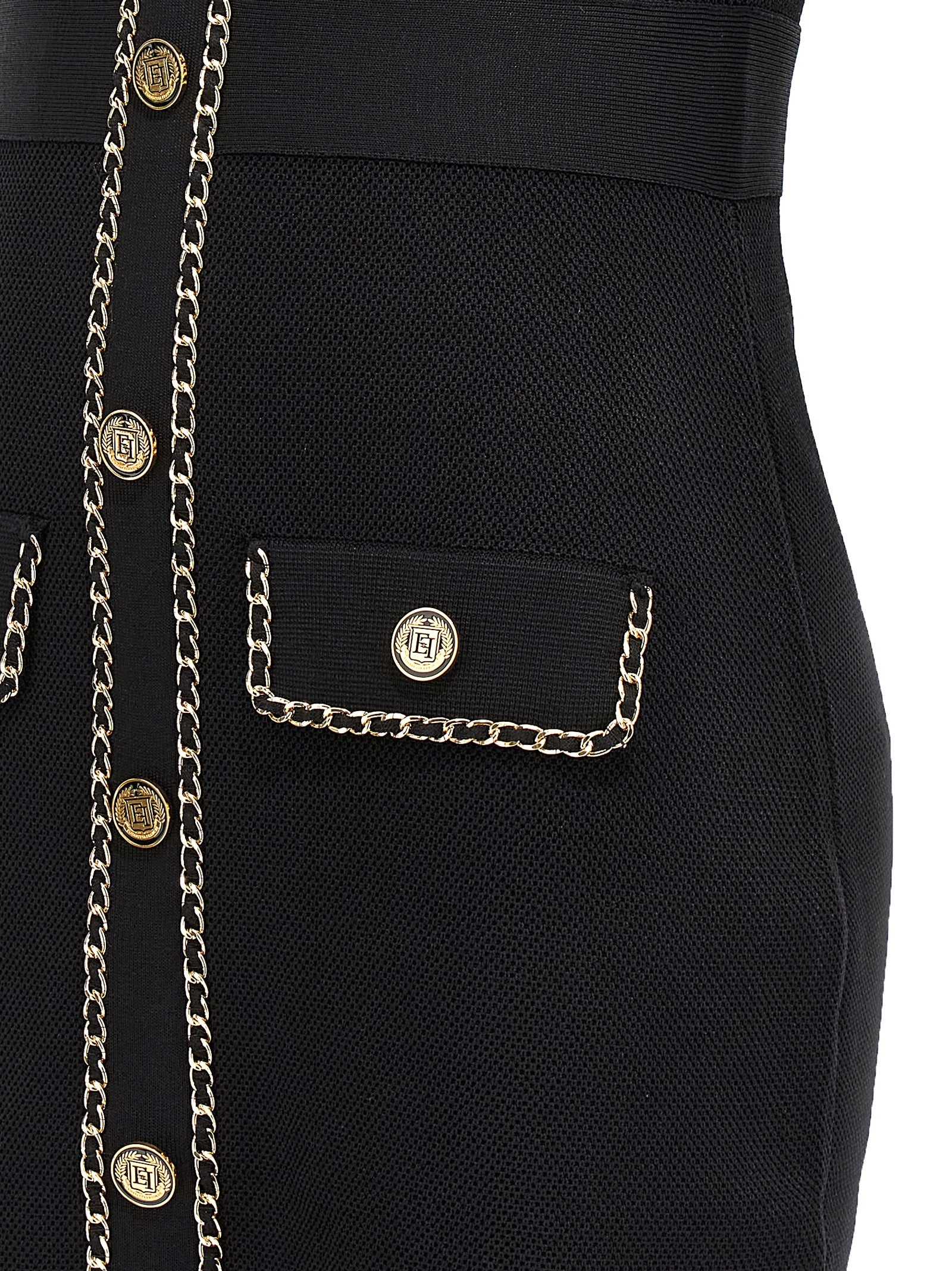 Elisabetta Franchi Chain Detail Dress