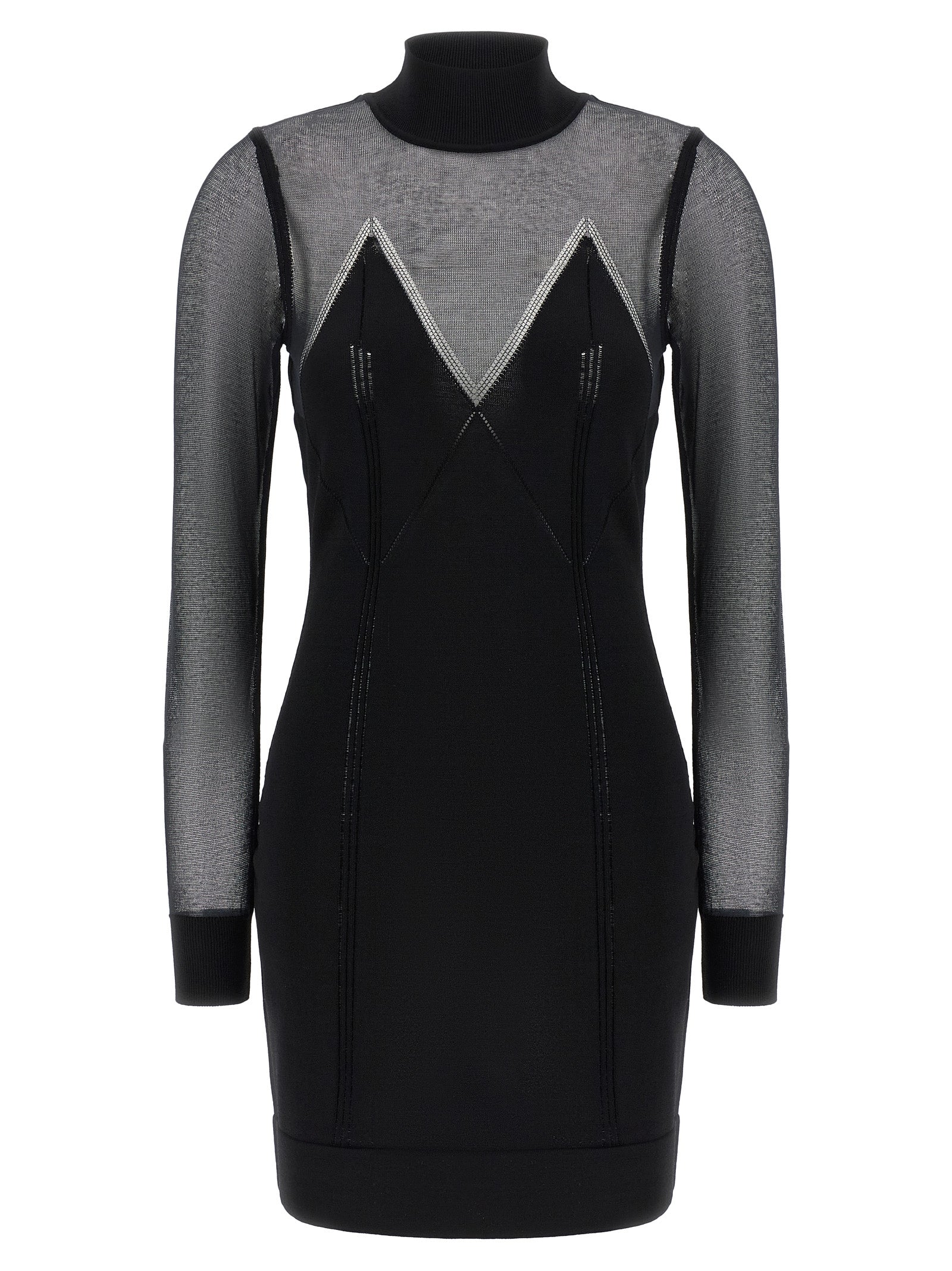 Elisabetta Franchi Dress With Transparencies