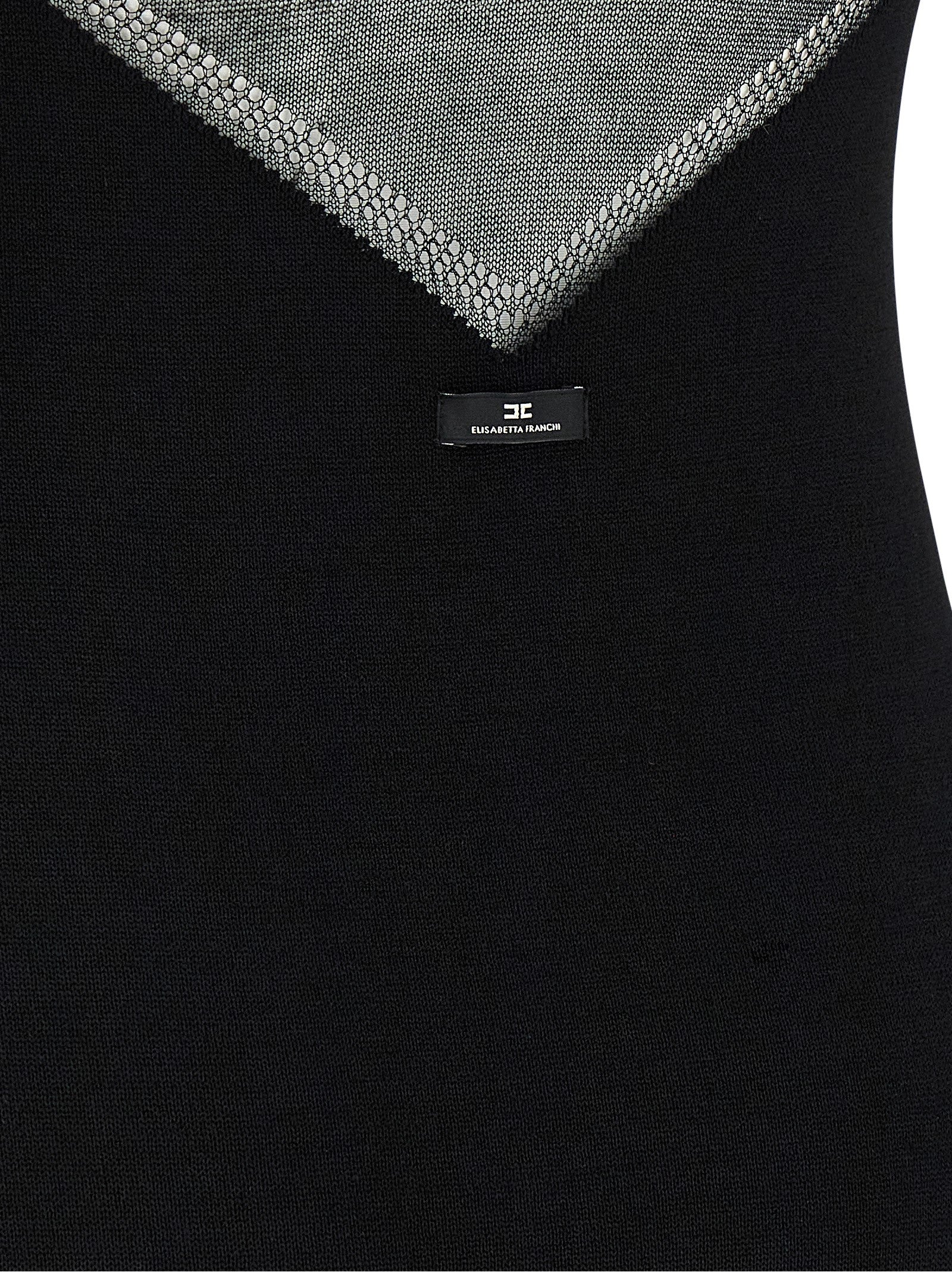 Elisabetta Franchi Dress With Transparencies