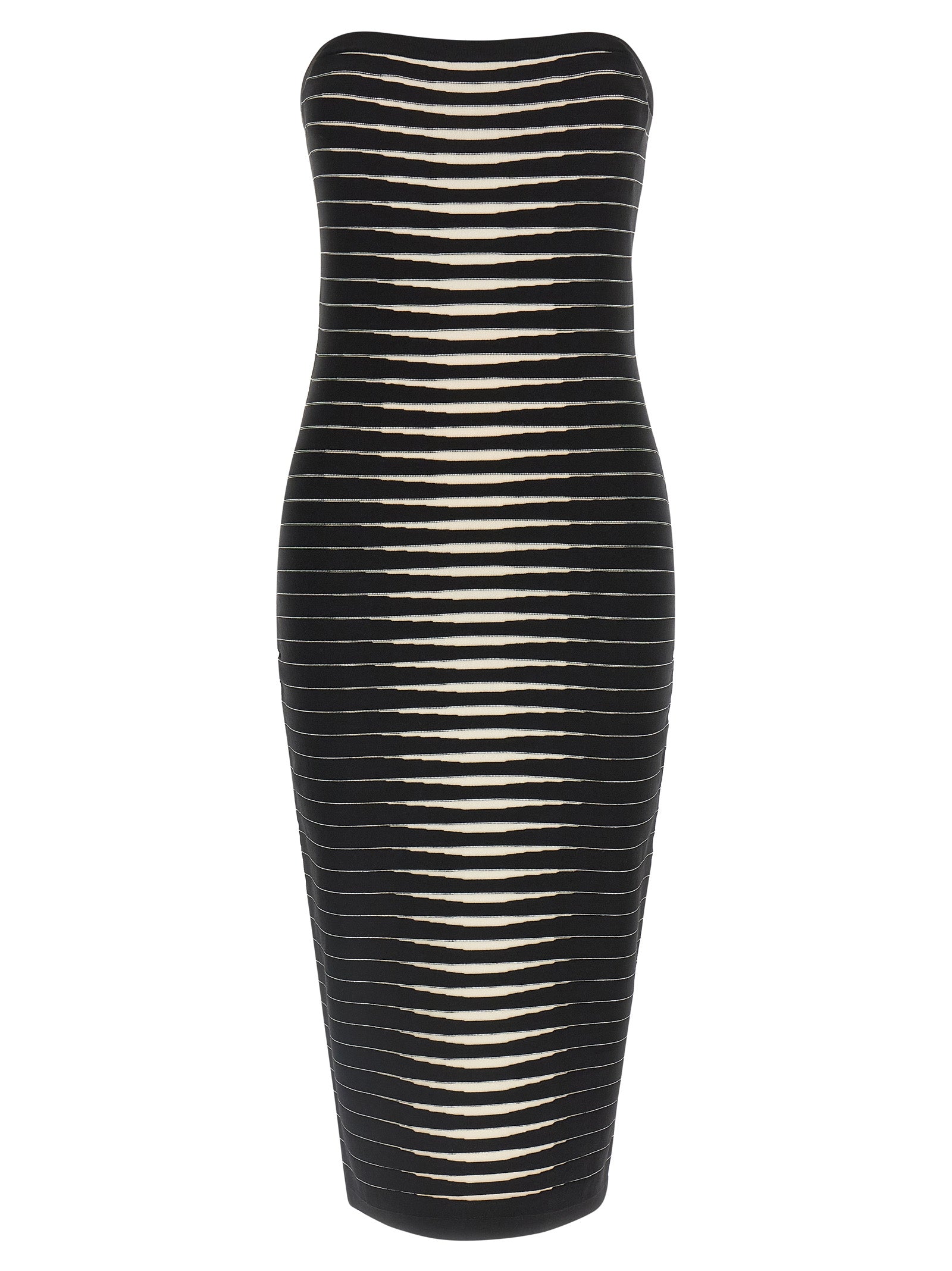 Elisabetta Franchi Striped Dégradé Dress