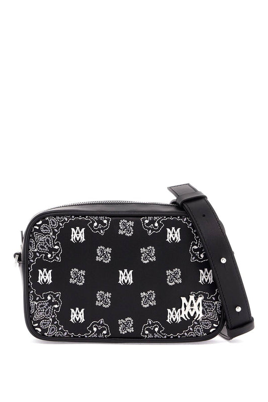 Amiri 'Bandana Embroidered Camera Bag With Black