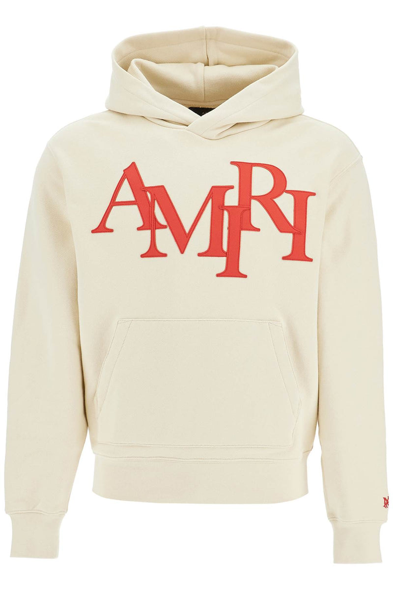 Amiri Hoodie By Amiri With Staggered White