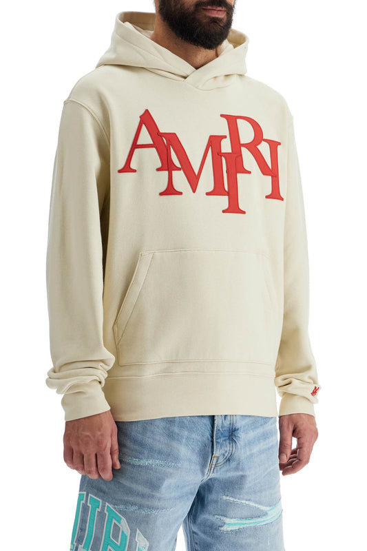 Amiri Hoodie By Amiri With Staggered White