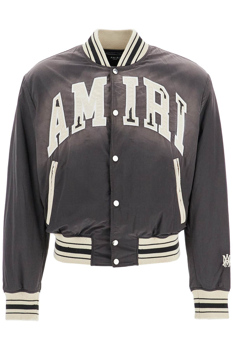 Amiri Sun Faded Logo Bomber Black