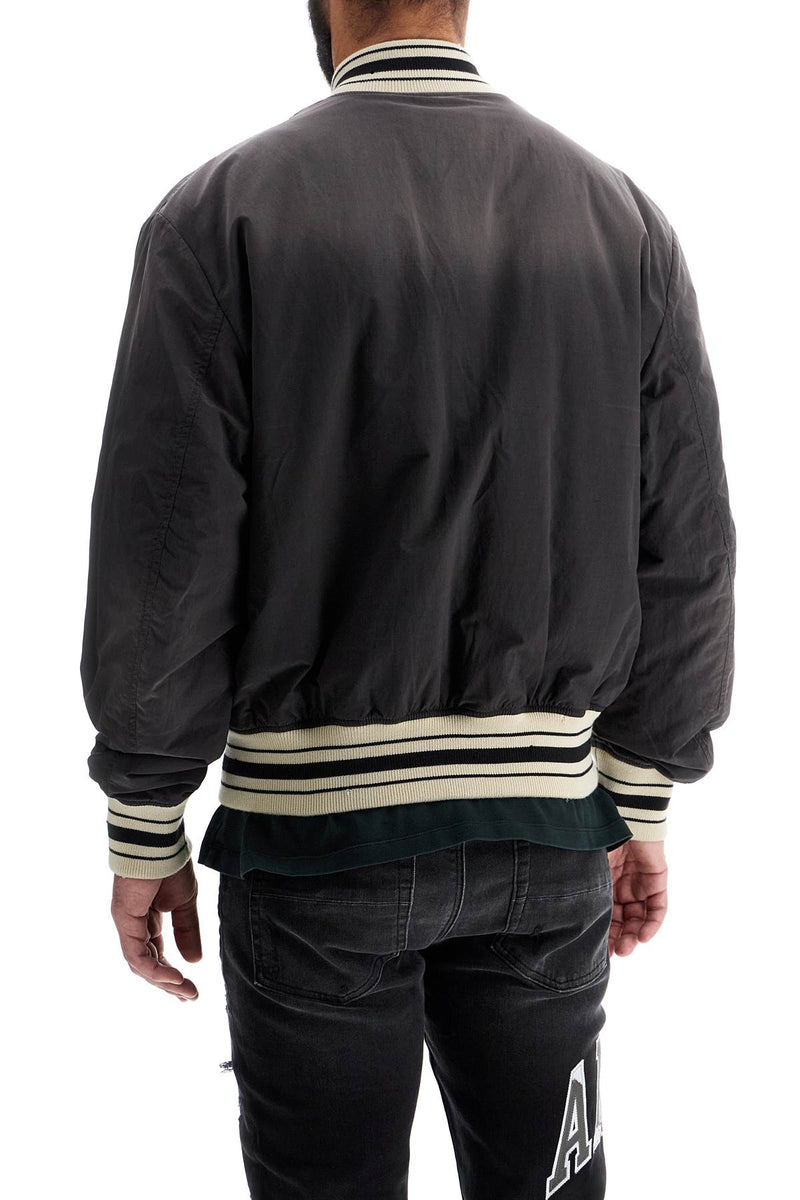 Amiri Sun Faded Logo Bomber Black