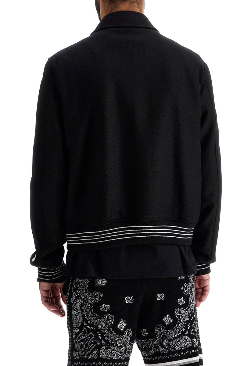 Amiri Bones Varsity Jacket Black