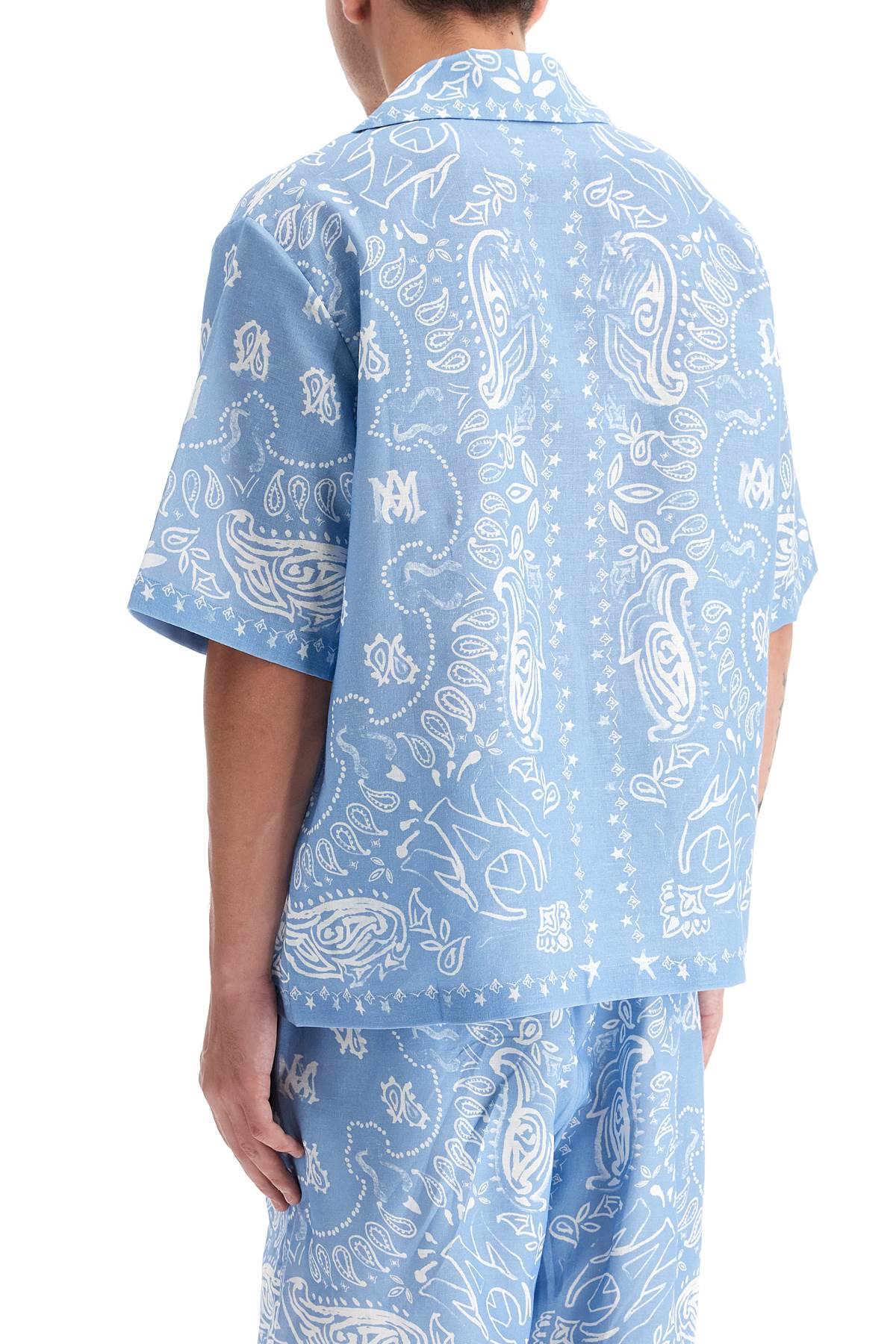 Amiri Short-Sleeved Bandana Water