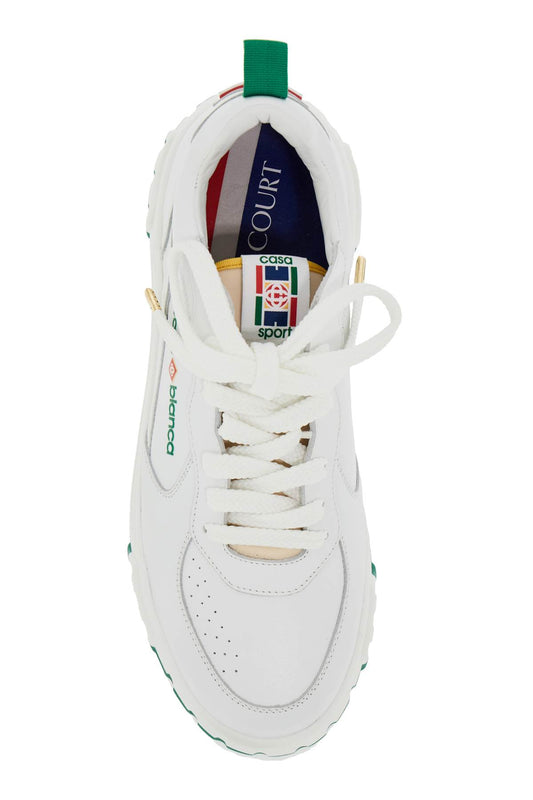 Casablanca Leather Court Sneakers For A White