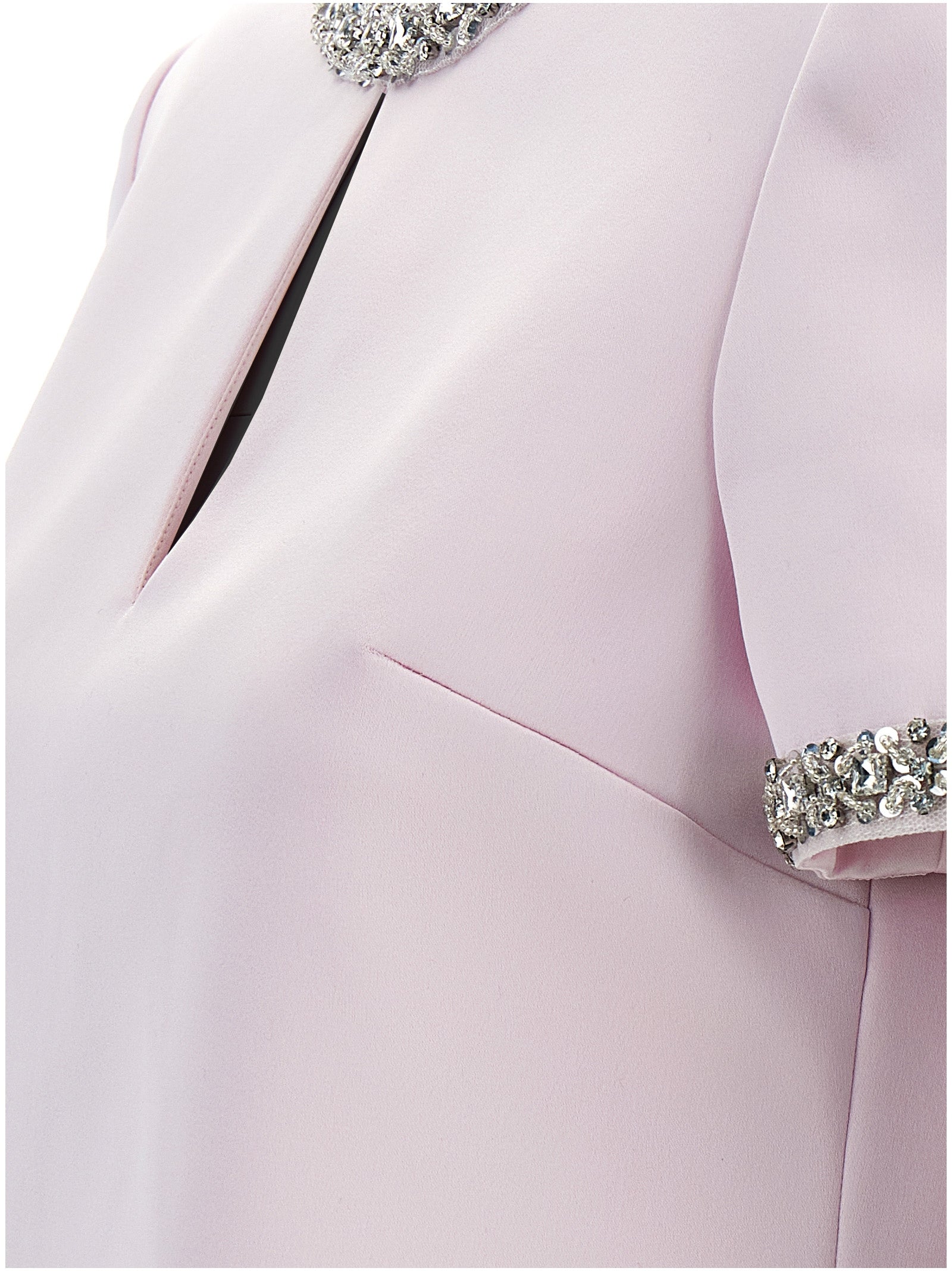 Self Portrait 'Pink Satin Embellished' Top