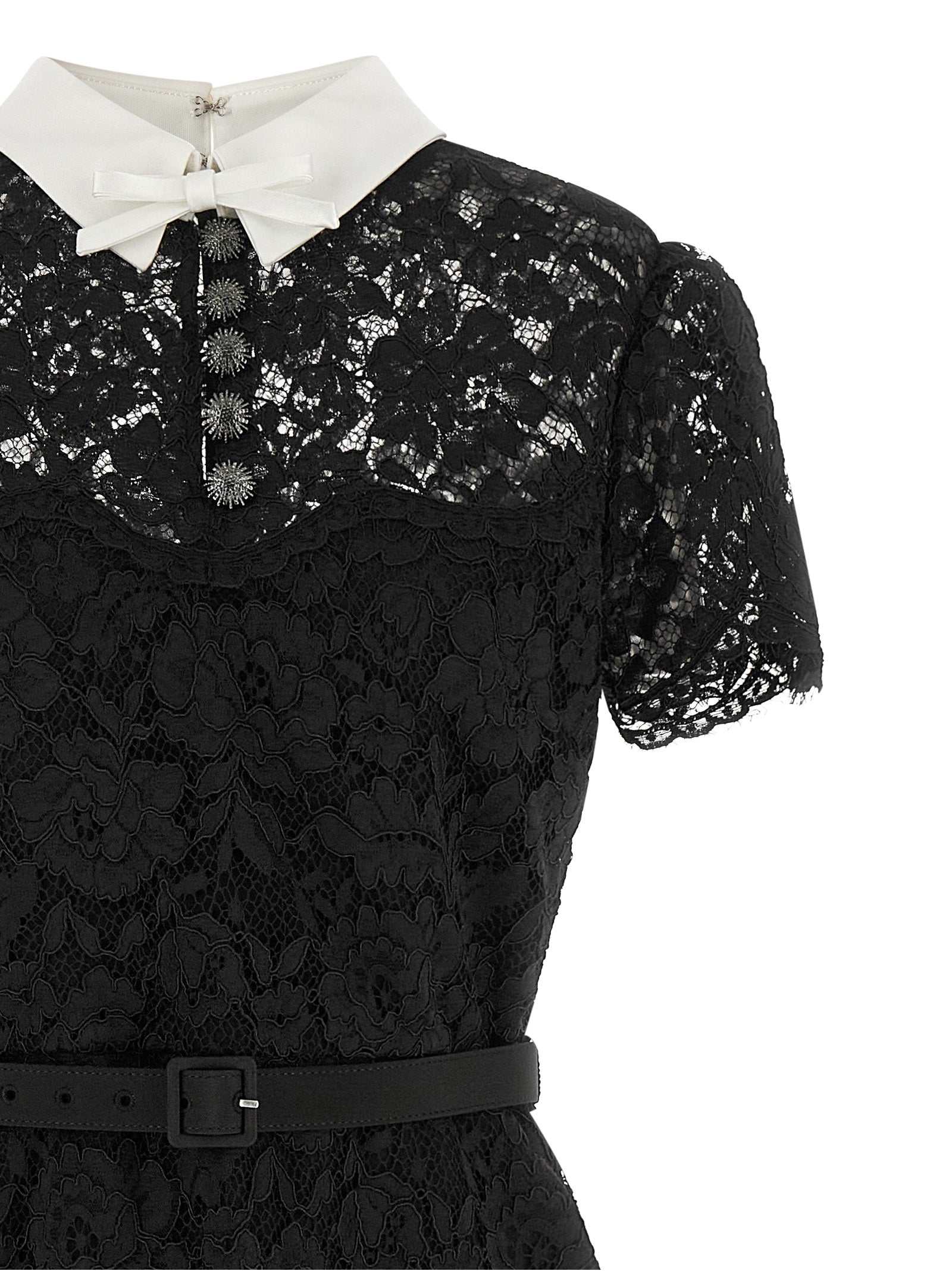 Self Portrait Lace Dress With Collar