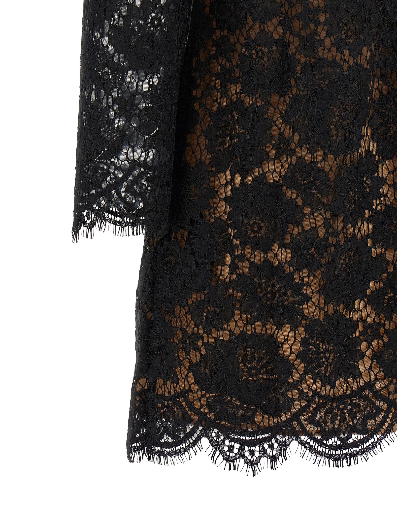 Self Portrait Lace Dress With Jewel Collar