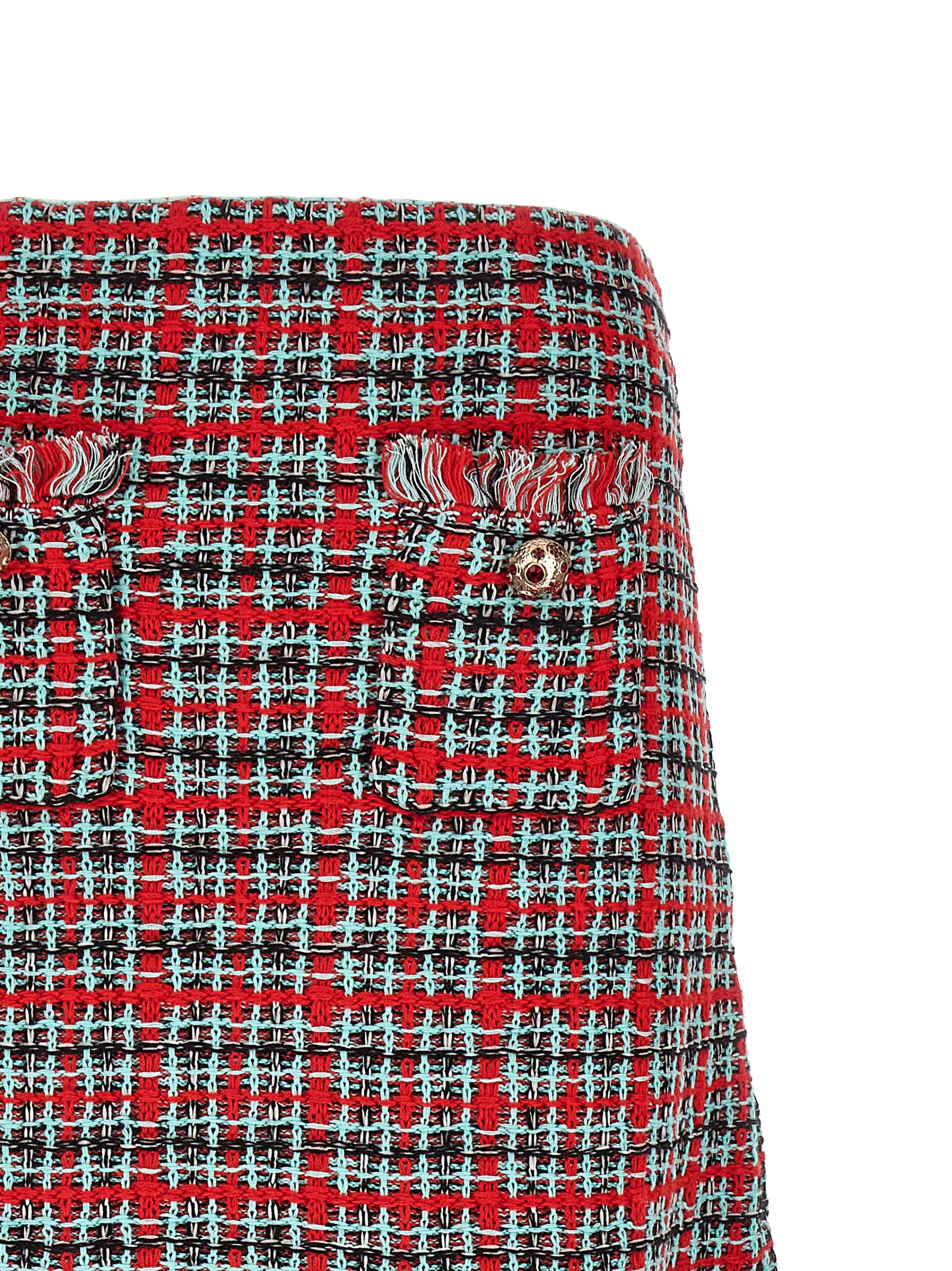 Self Portrait Tweed Skirt