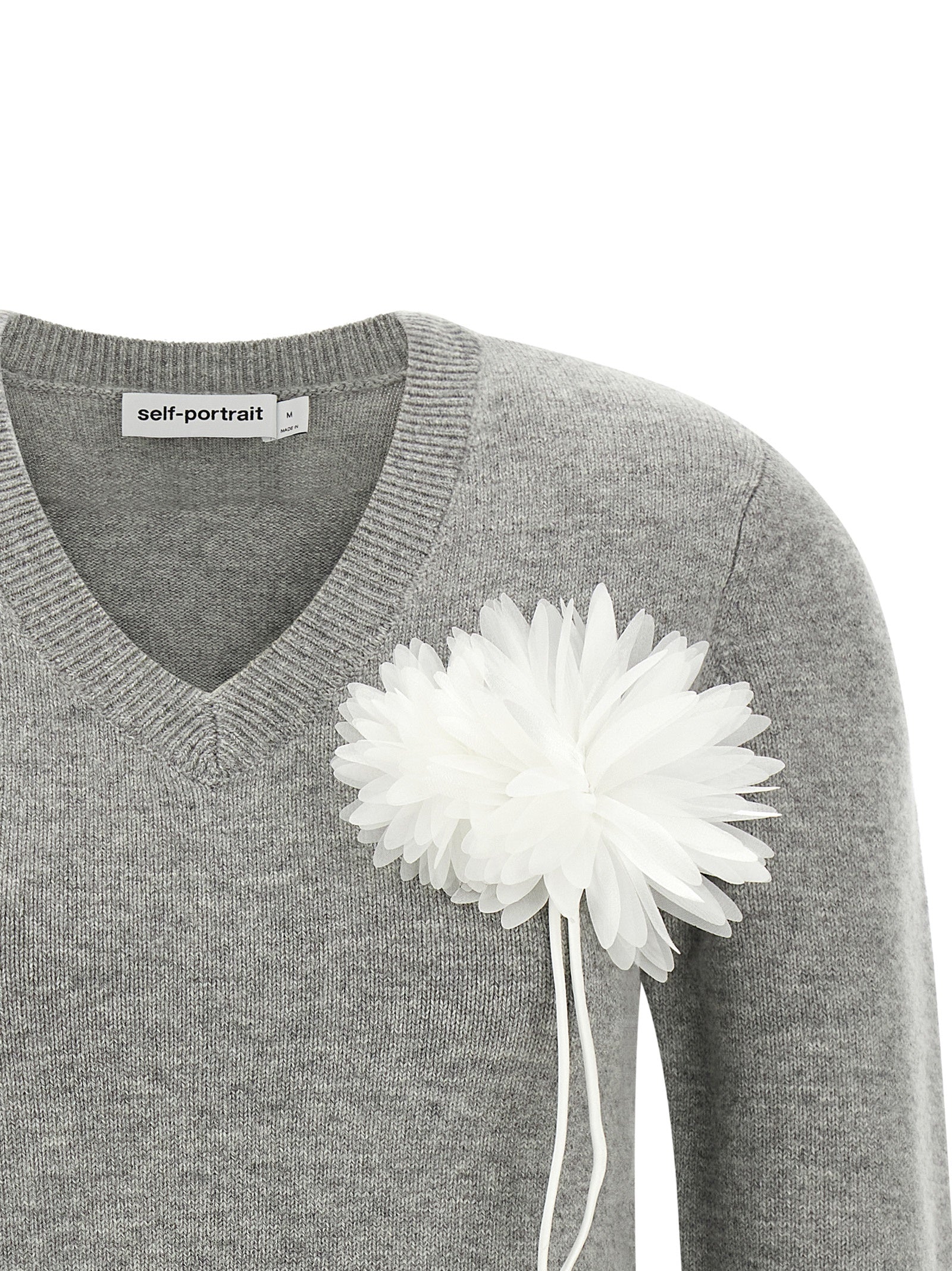 Self Portrait Fiore Pin Sweater