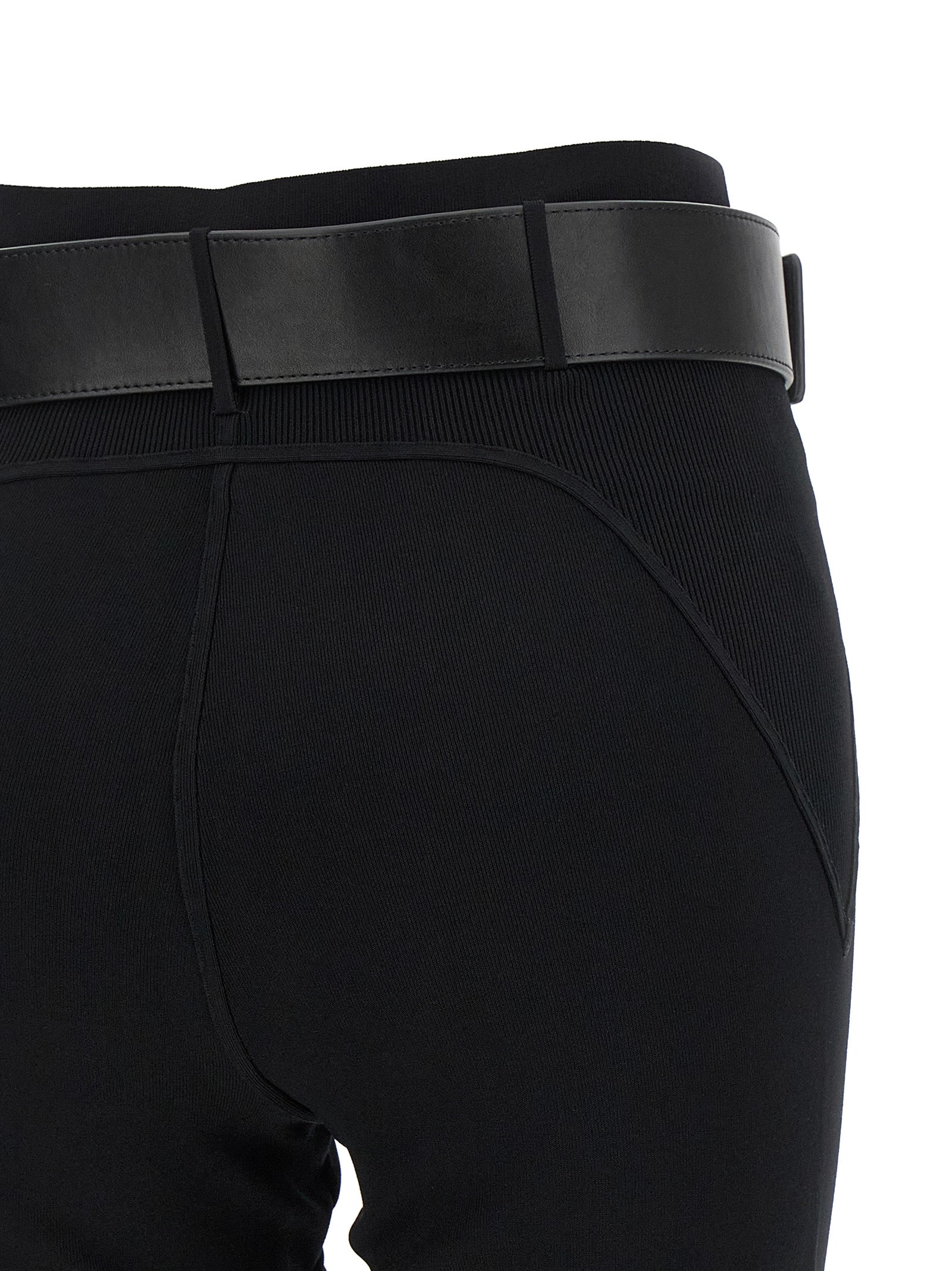 Self Portrait Leggings With Stirrup And Belt