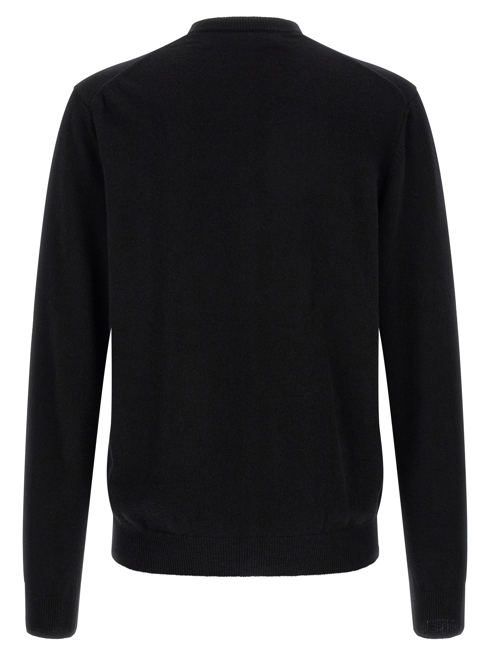 Comme Des Garçons Play Wool Cardigan With Heart Patch