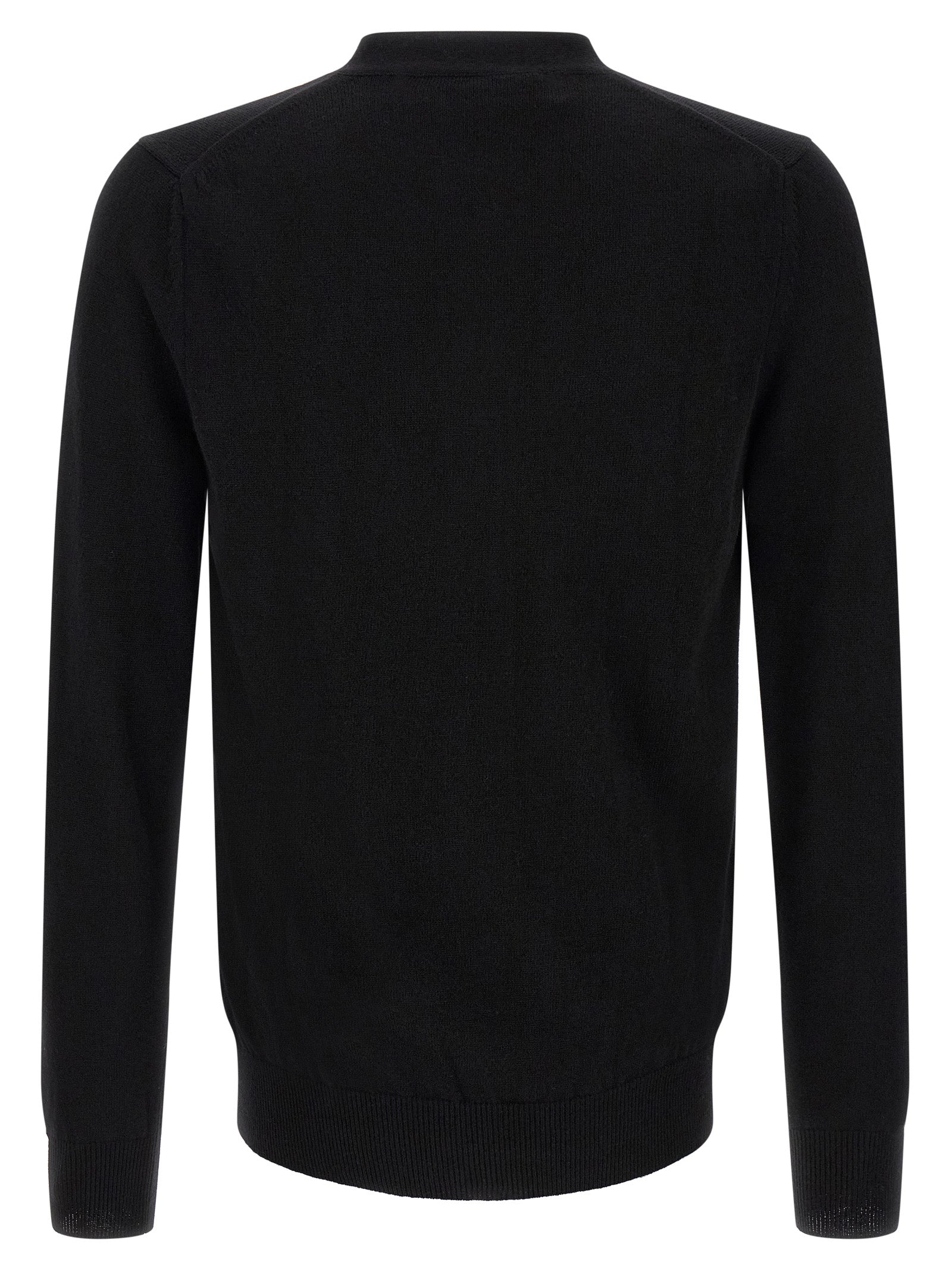 Comme Des Garçons Play Wool Cardigan With Heart Patch