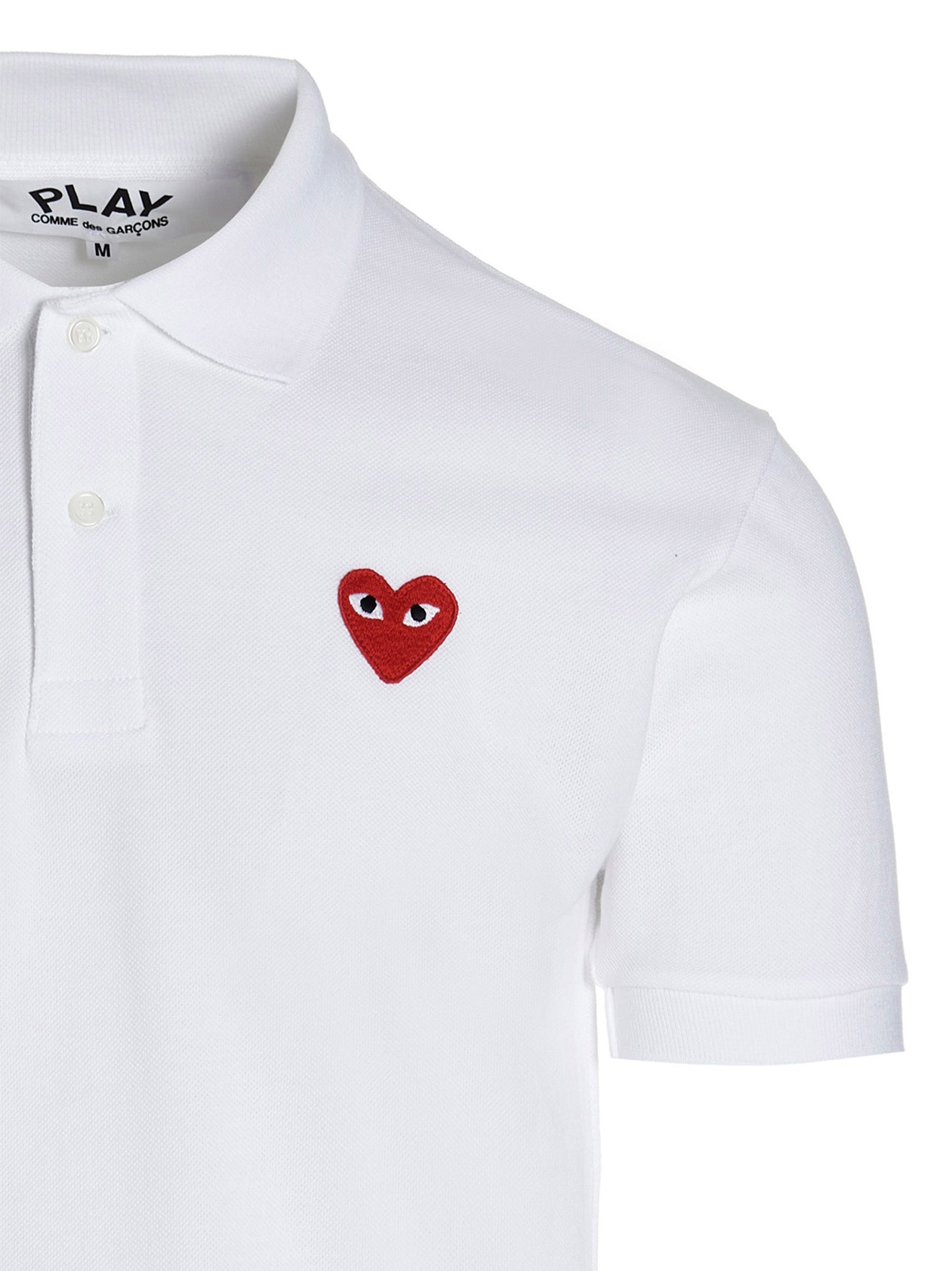 Comme Des Garçons Play Logo Patch Polo Shirt