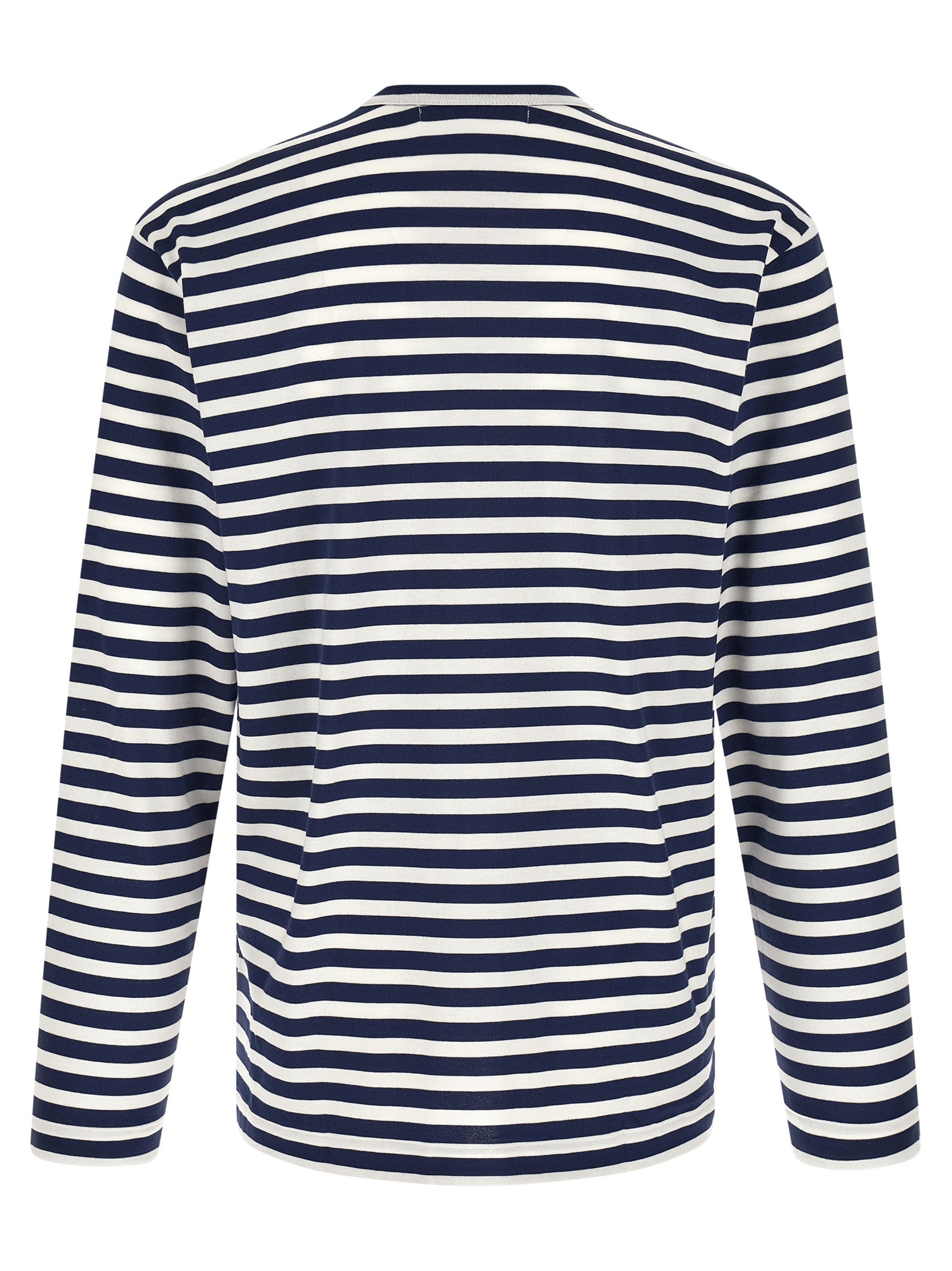 Comme Des Garçons Play Striped T-Shirt With Heart Patch