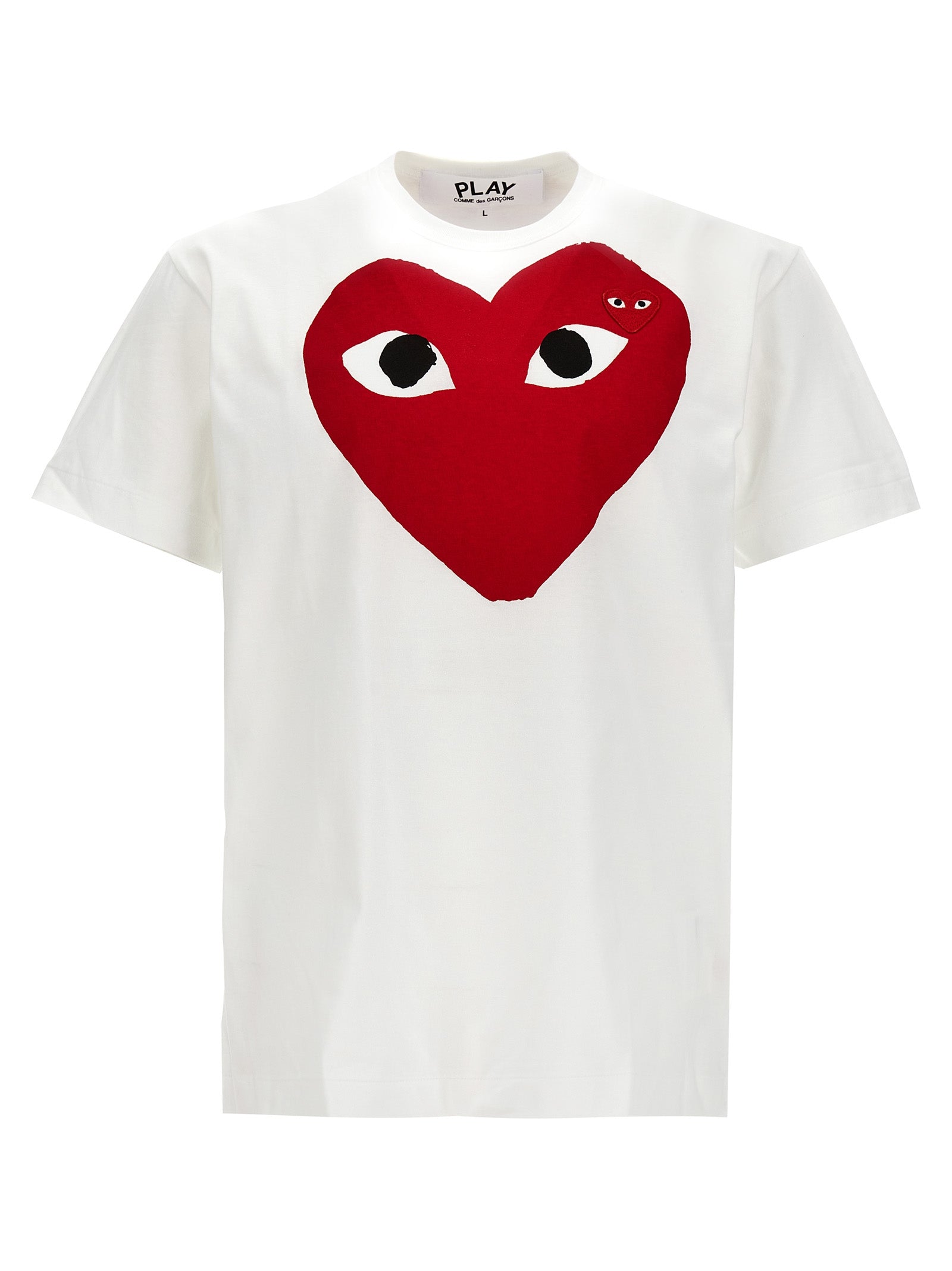 Comme Des Garçons Play Logo Print T-Shirt