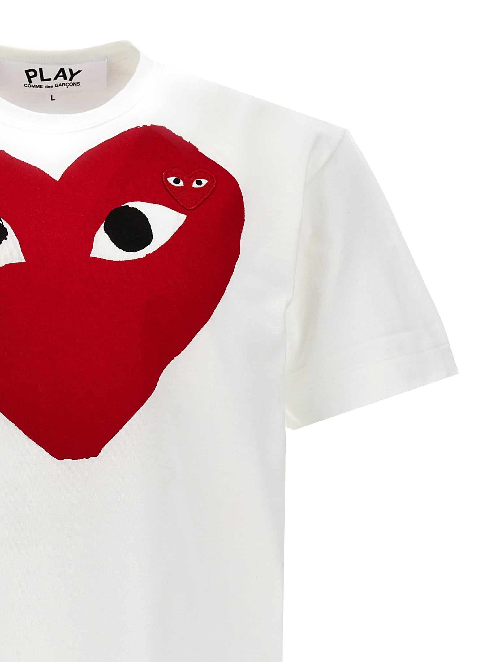 Comme Des Garçons Play Logo Print T-Shirt