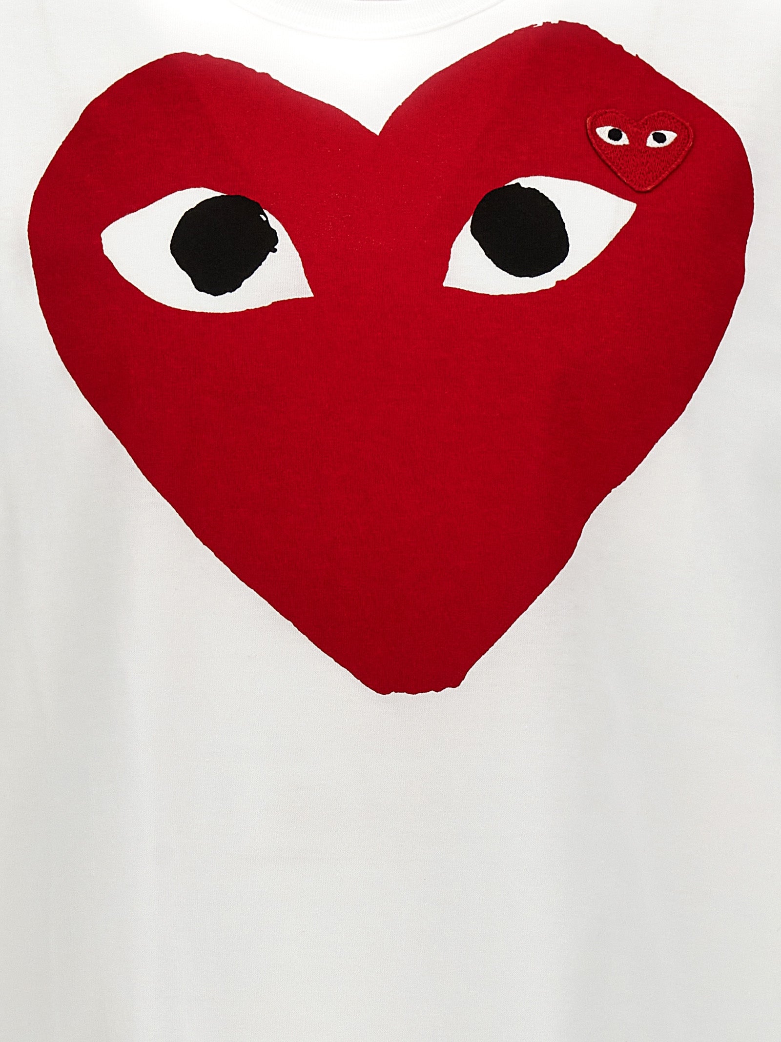 Comme Des Garçons Play Logo Print T-Shirt