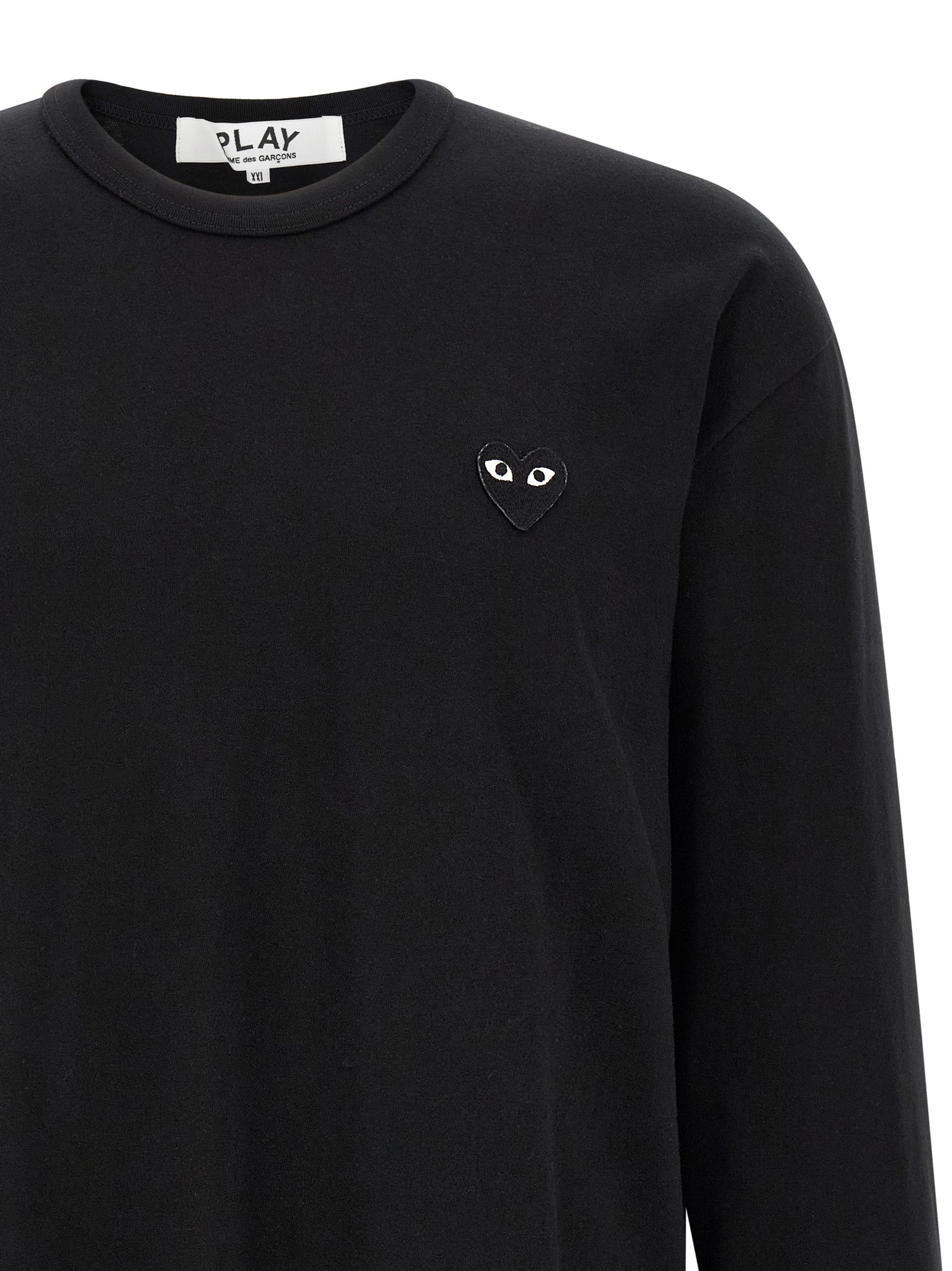 Comme Des Garçons Play Heart Patch Long Sleeve T-Shirt