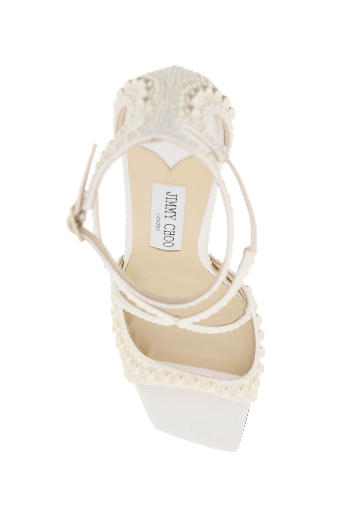 Jimmy Choo Azia 95 Sandals With Pearls