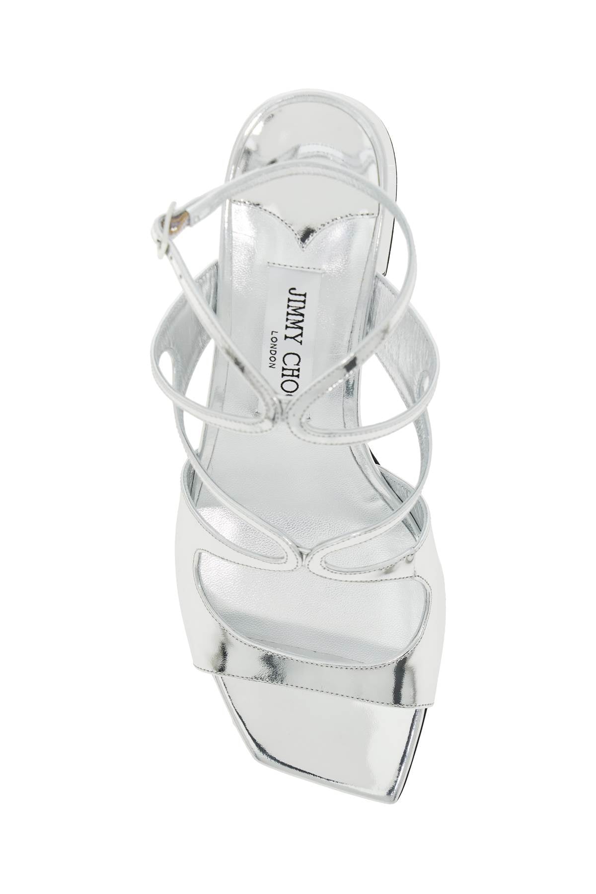 Jimmy Choo 'Metallic Leather Azilia 45