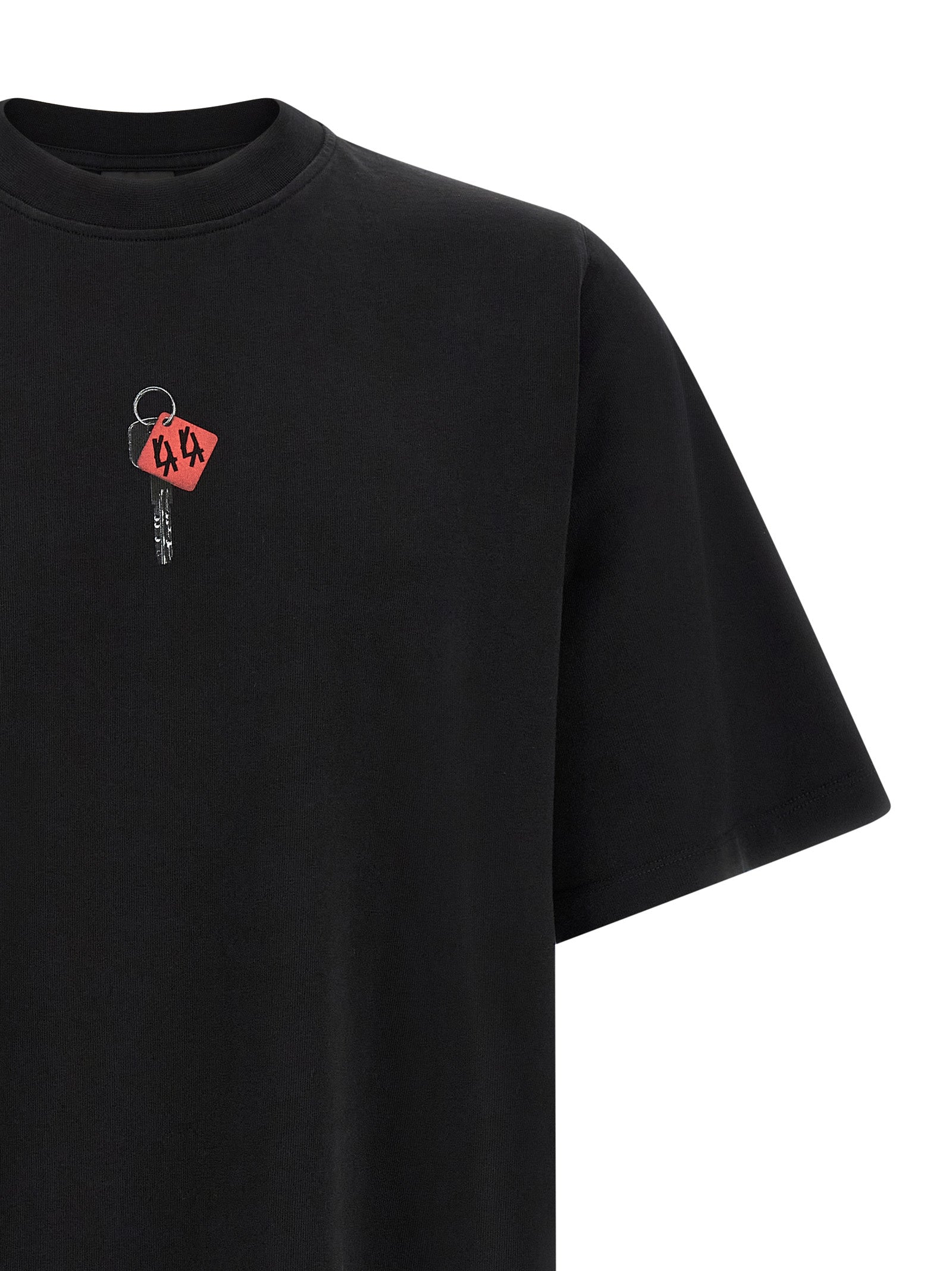 44 Label T-Shirt With Padlock Print