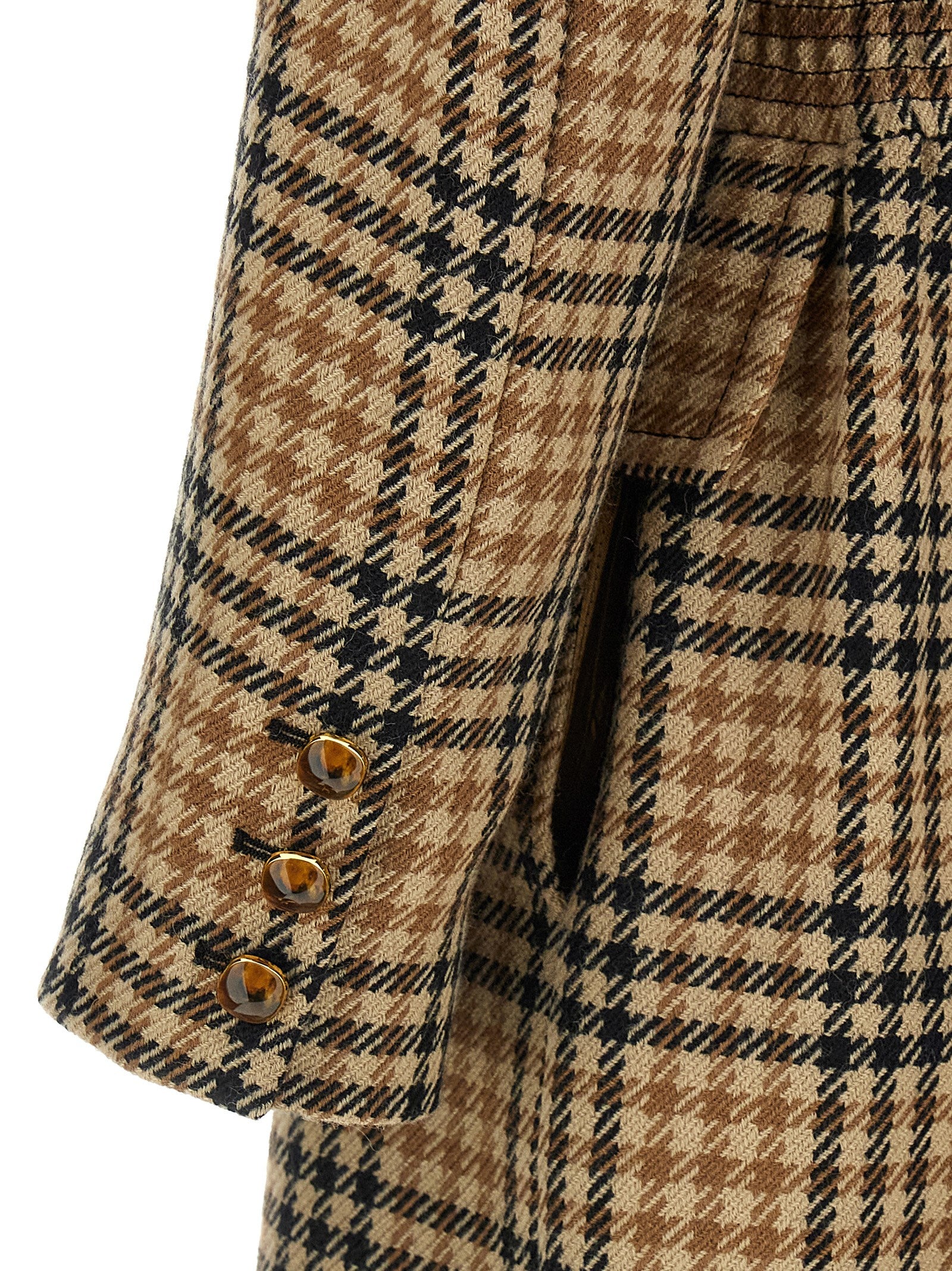 Valentino Garavani Valentino Garavani Houndstooth Wool Coat