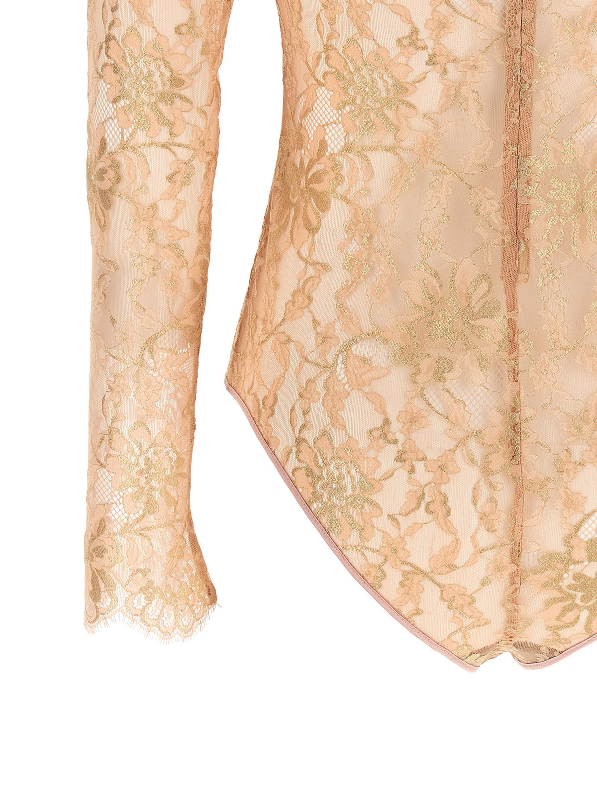Valentino Garavani Valentino Garavani Lurex Lace Bodysuit