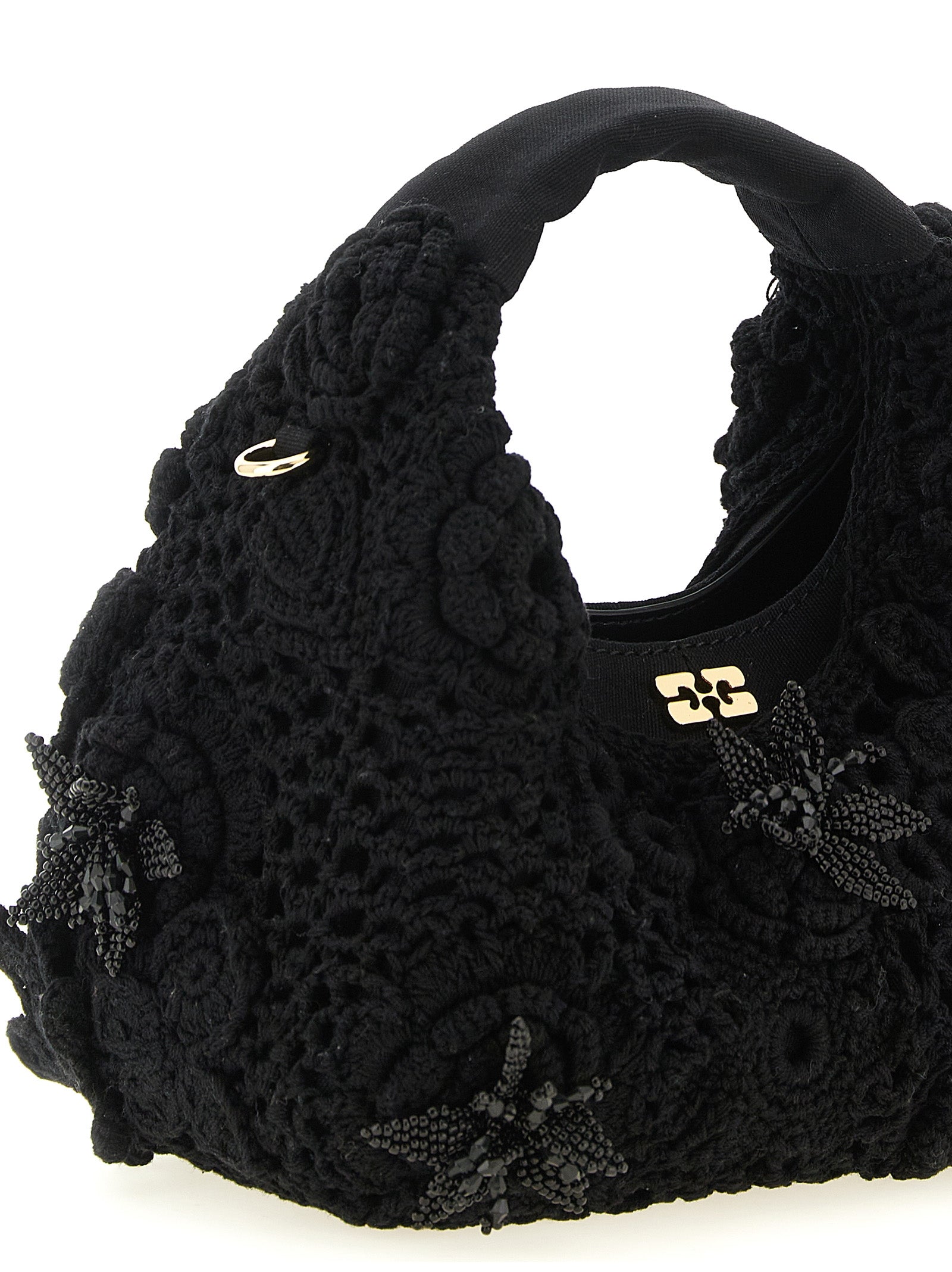 Ganni 'Mini Hobo Crochet' Handbag