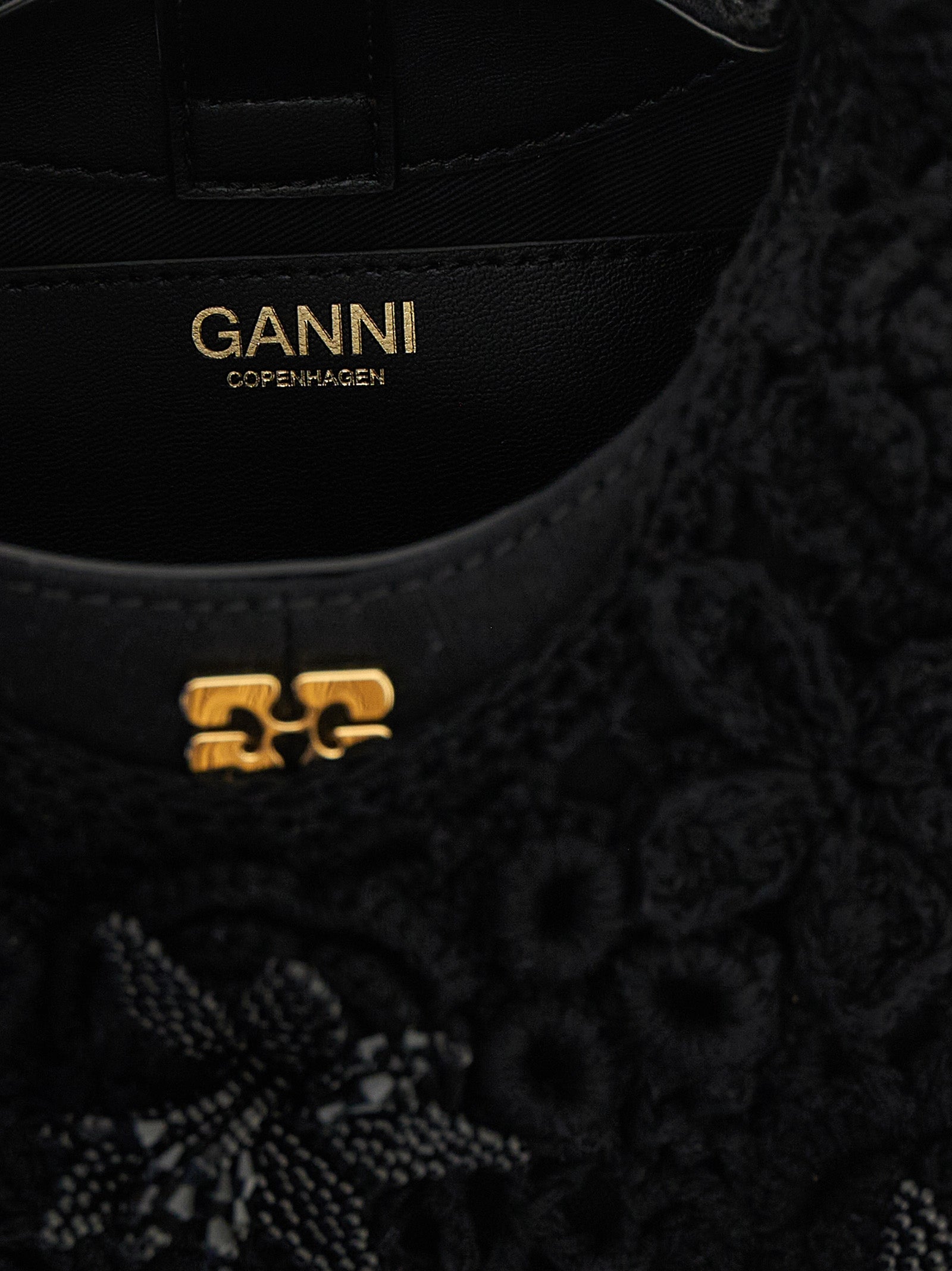Ganni 'Mini Hobo Crochet' Handbag