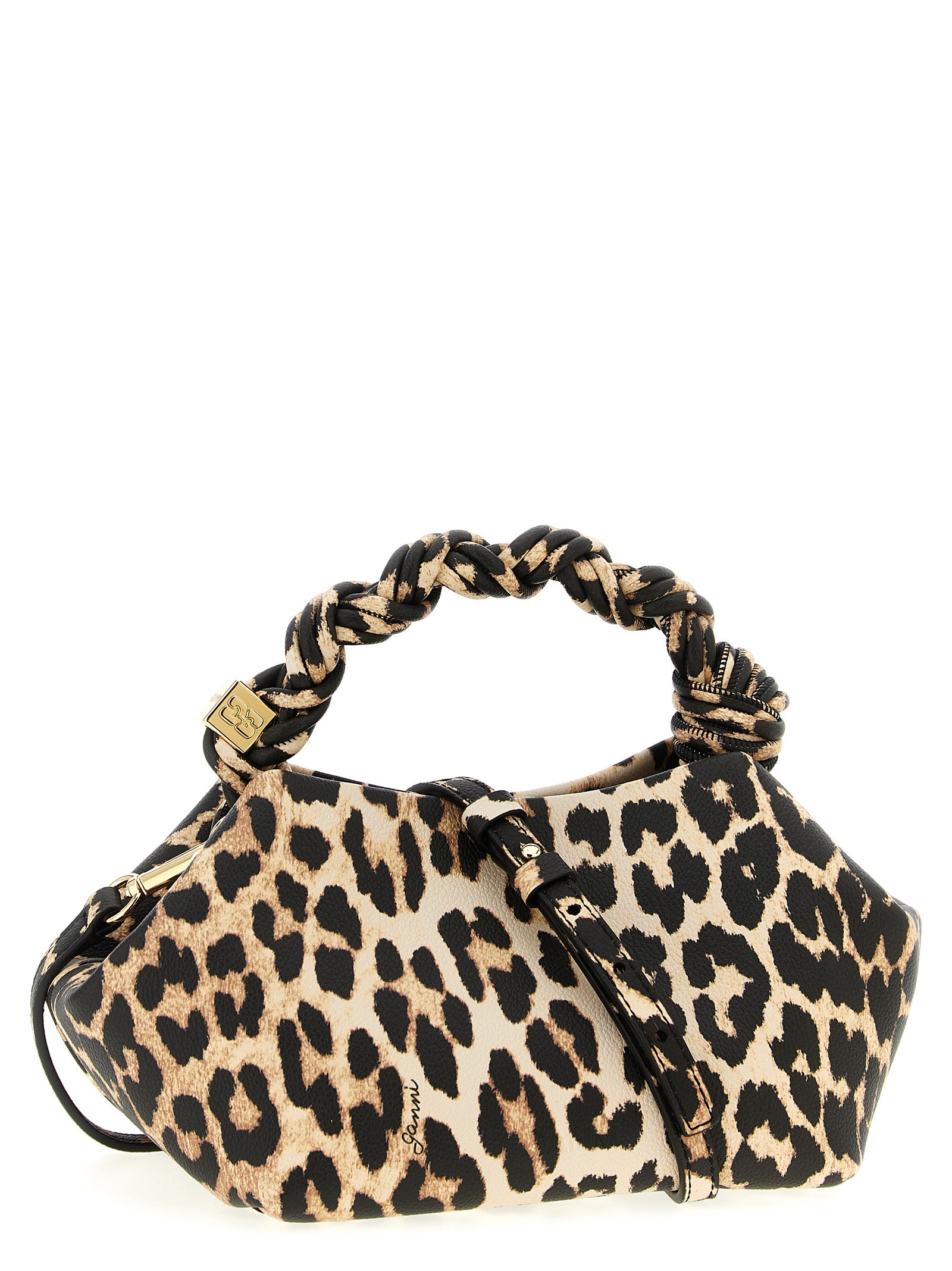 Ganni 'Small Bou Bag Leopard' Handbag