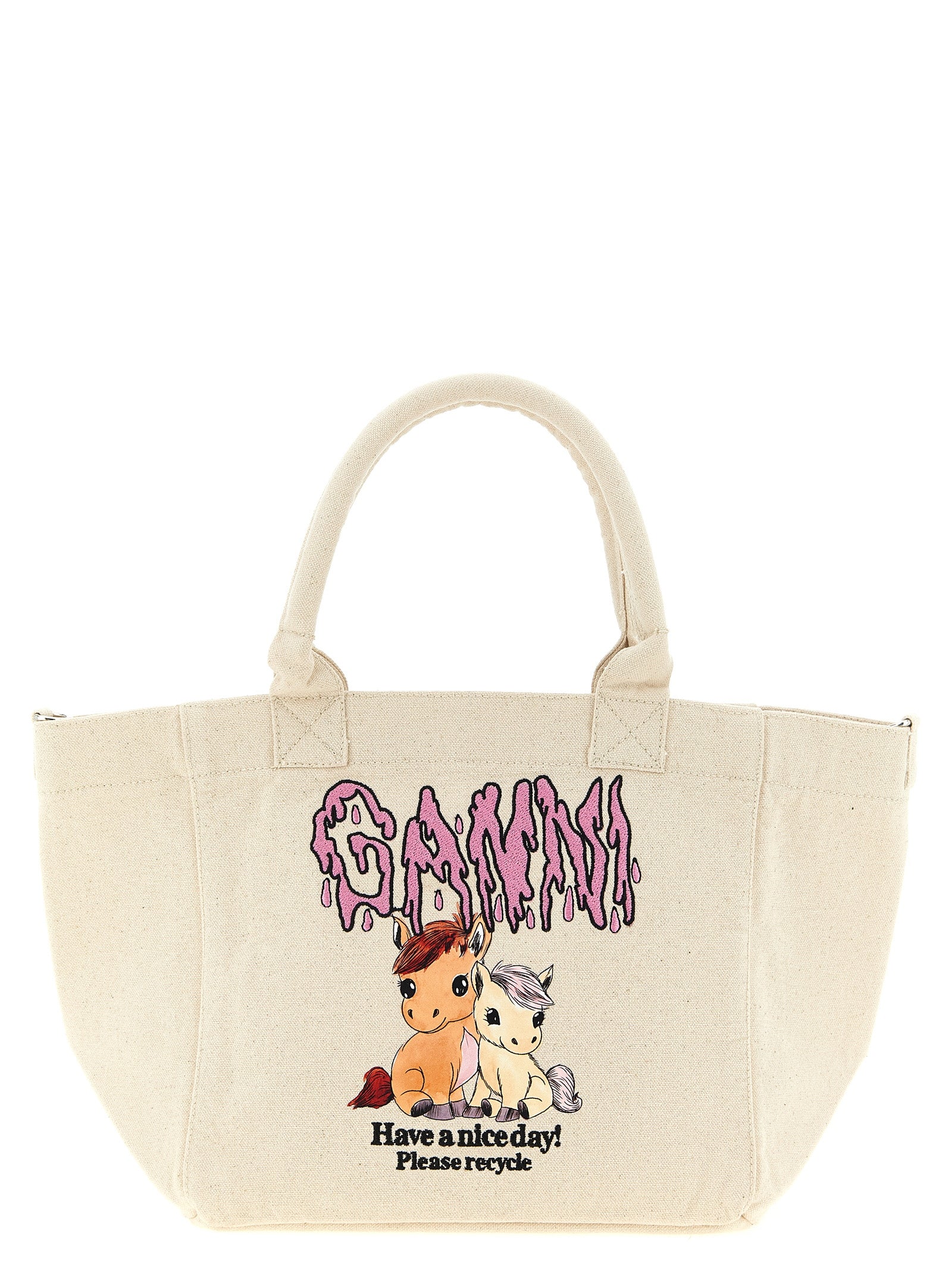 Ganni Small 'Pony' Shopping Bag