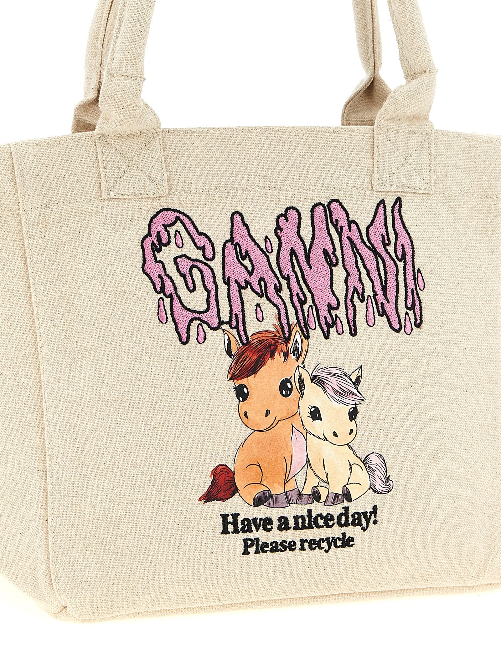 Ganni Small 'Pony' Shopping Bag