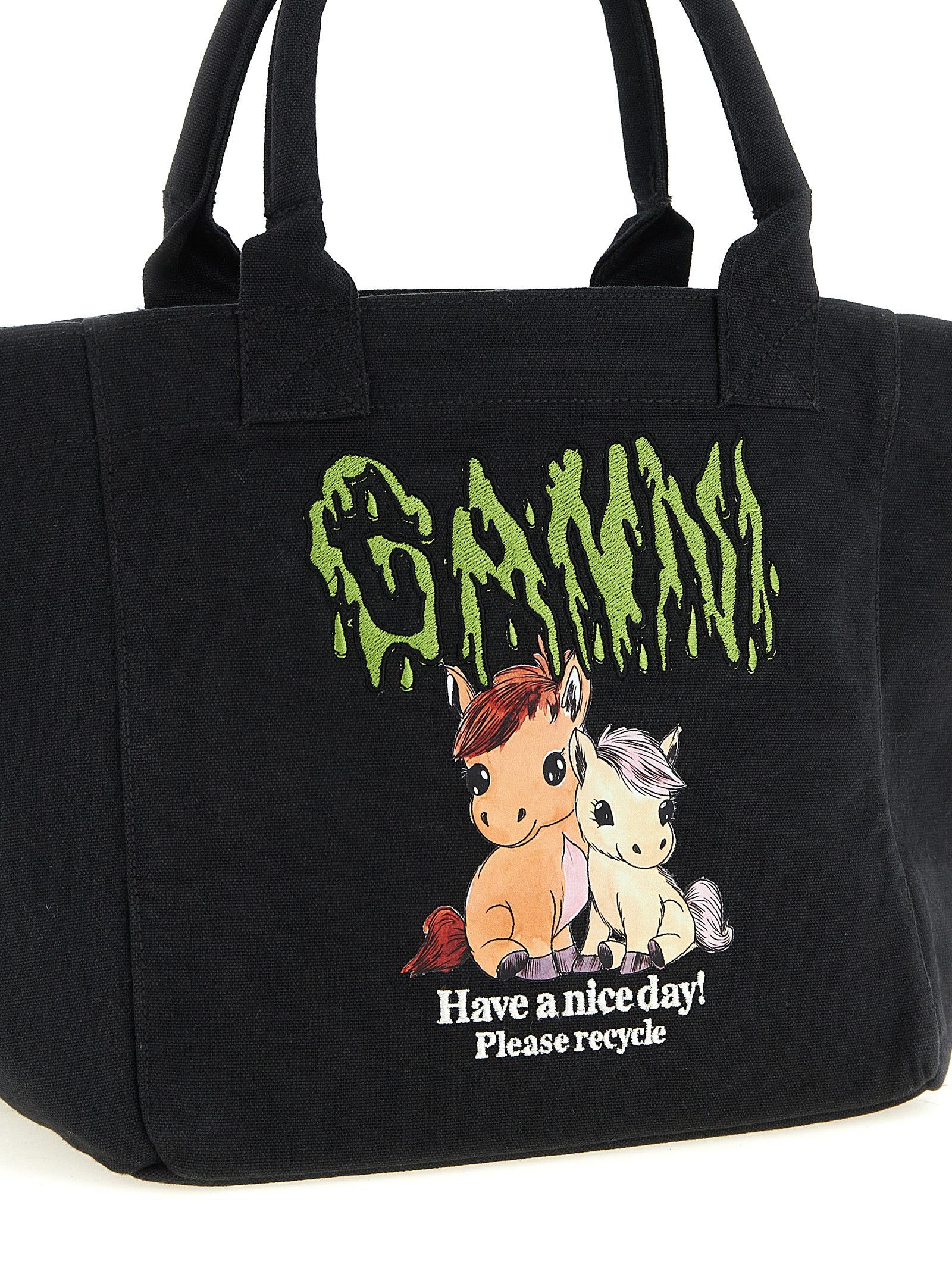 Ganni Small 'Pony' Shopping Bag