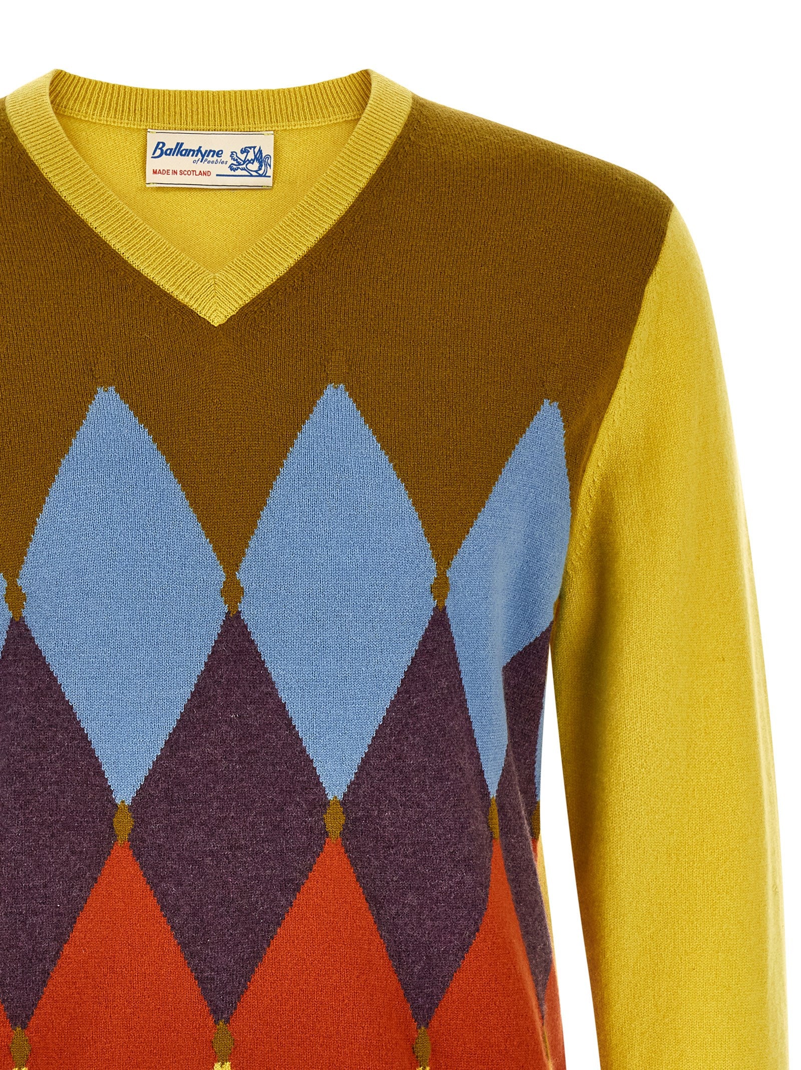 Ballantyne 'Classic Diamond' Intarsia Sweater