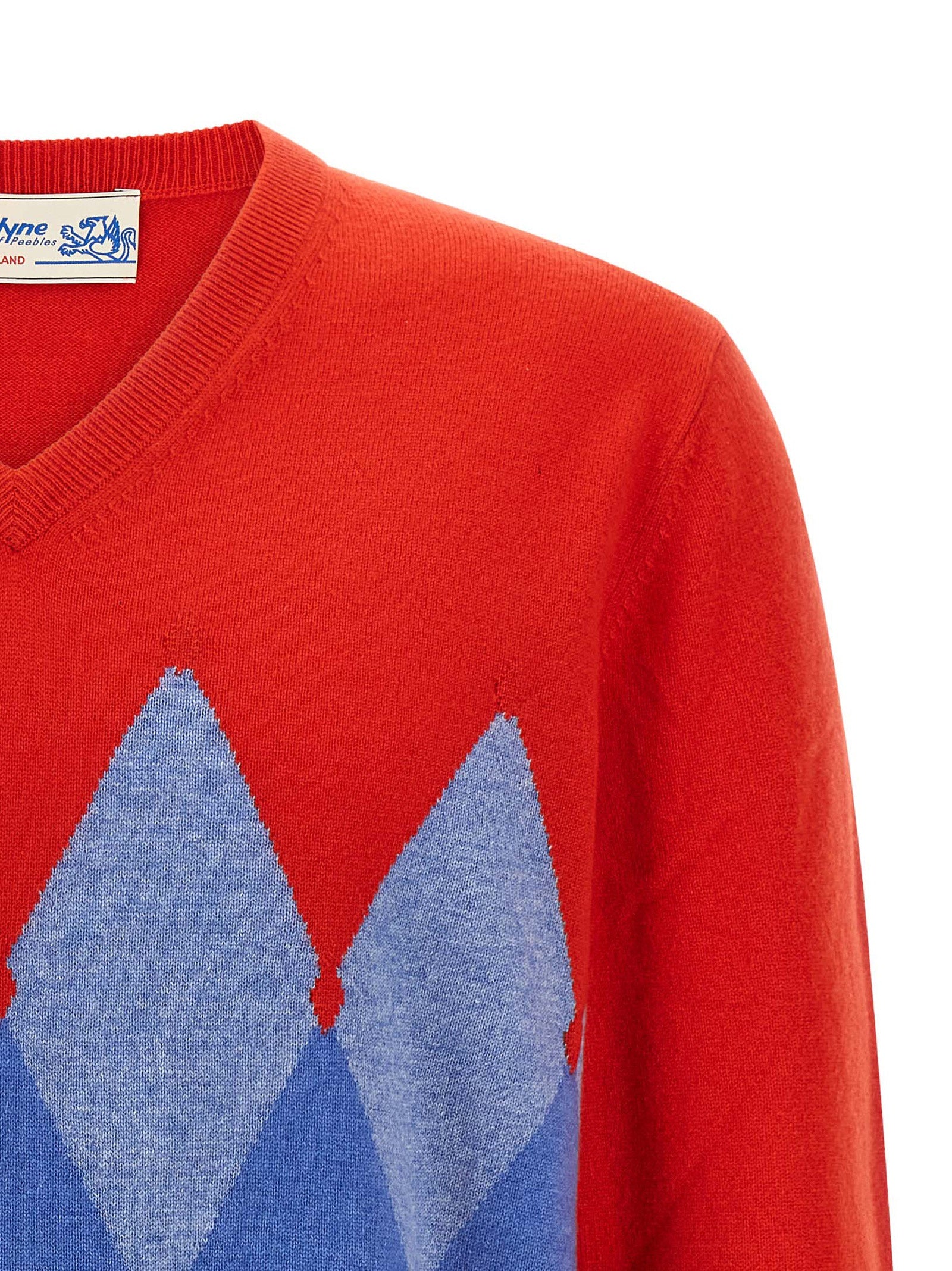 Ballantyne Argyle Pattern Sweater