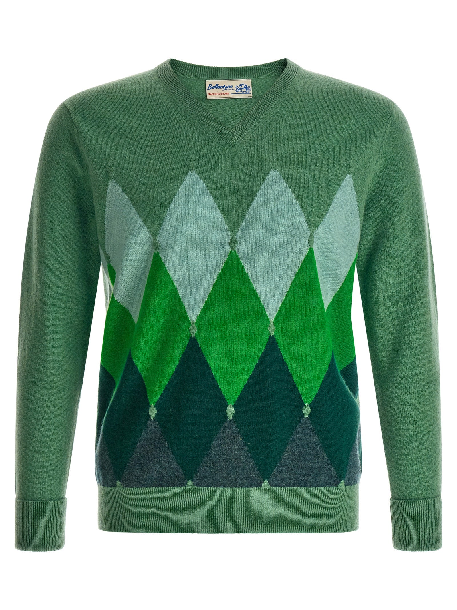 Ballantyne 'Classic Diamond' Intarsia Sweater
