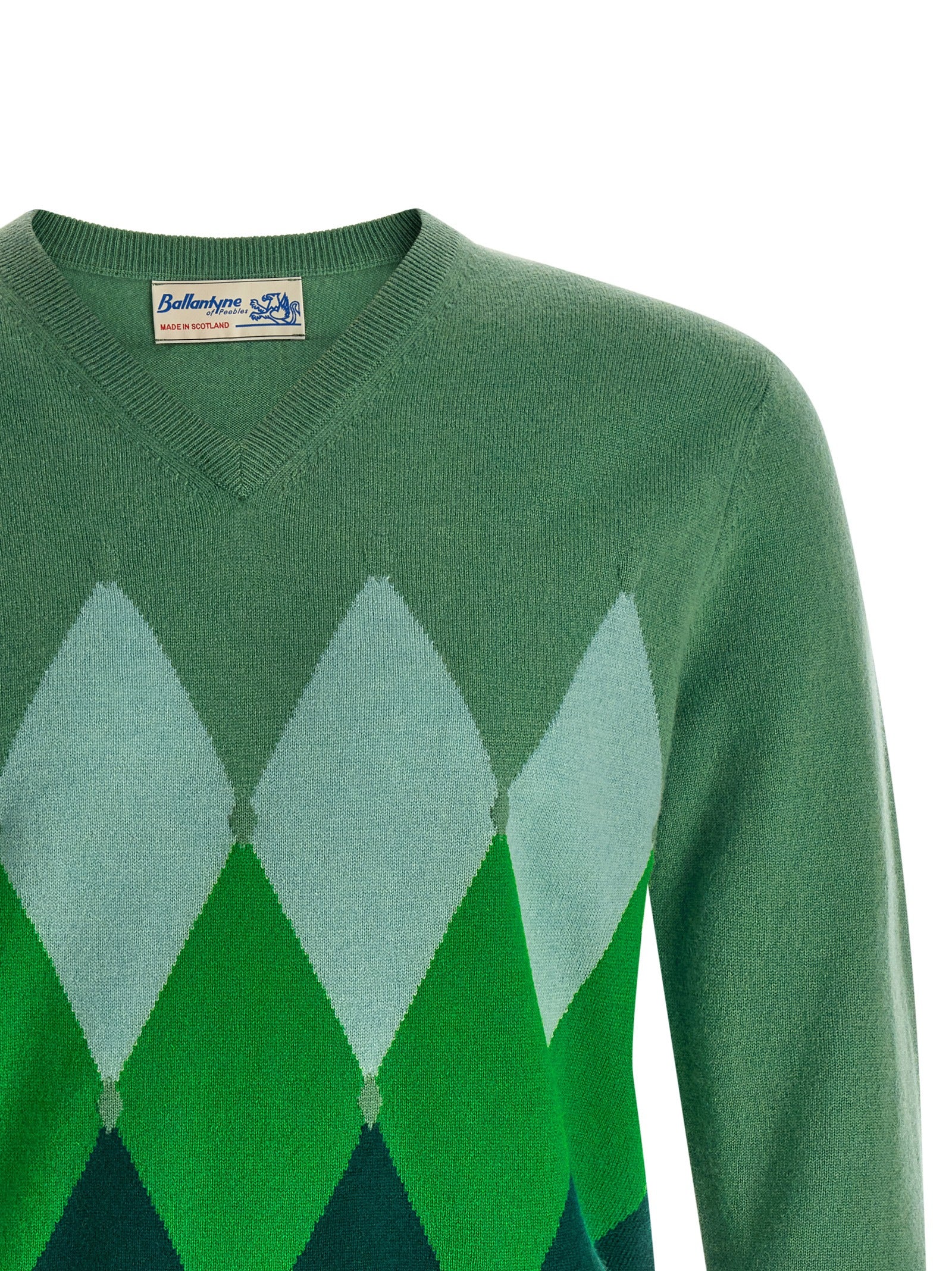 Ballantyne 'Classic Diamond' Intarsia Sweater