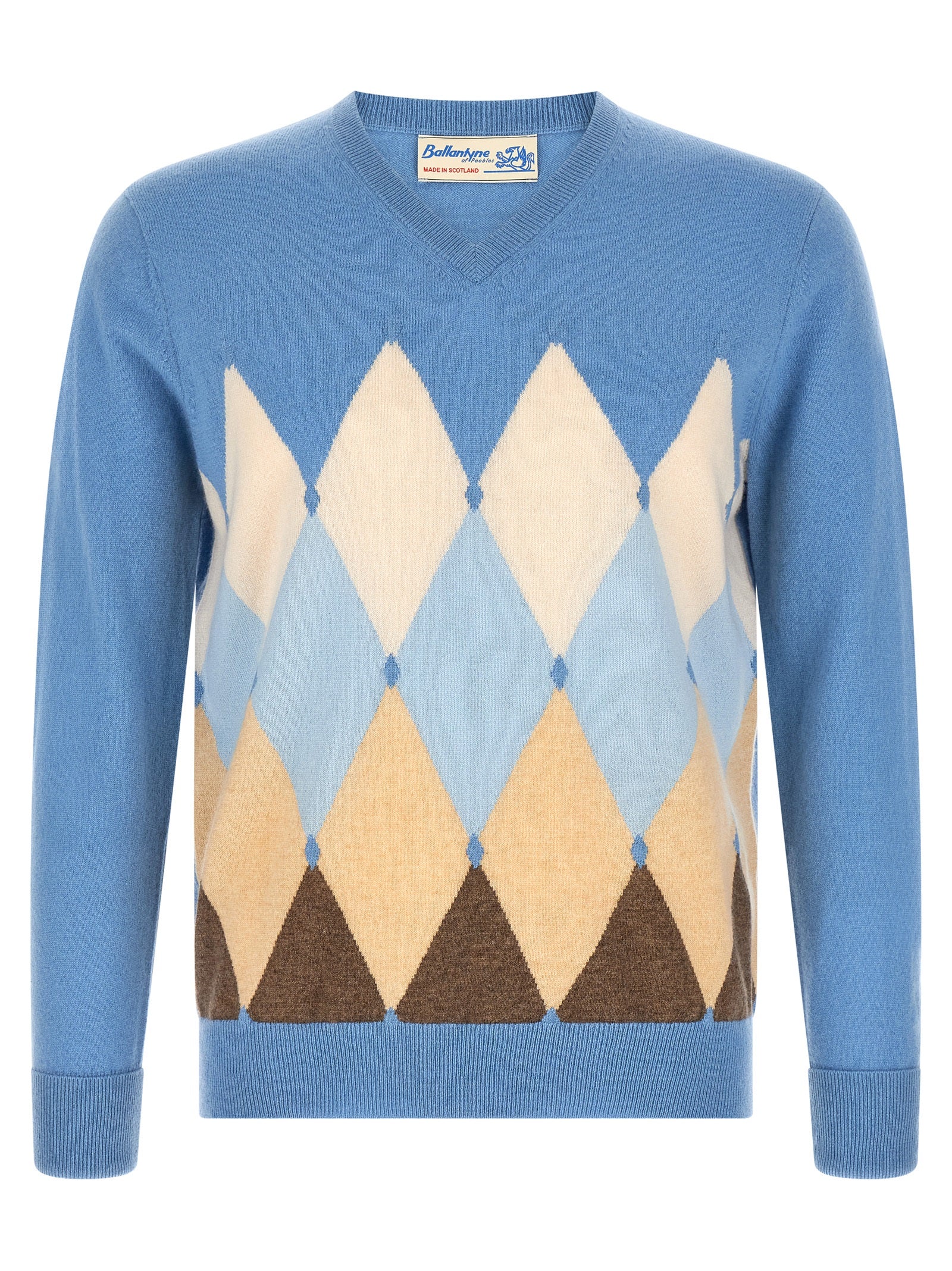 Ballantyne 'Classic Diamond' Intarsia Sweater