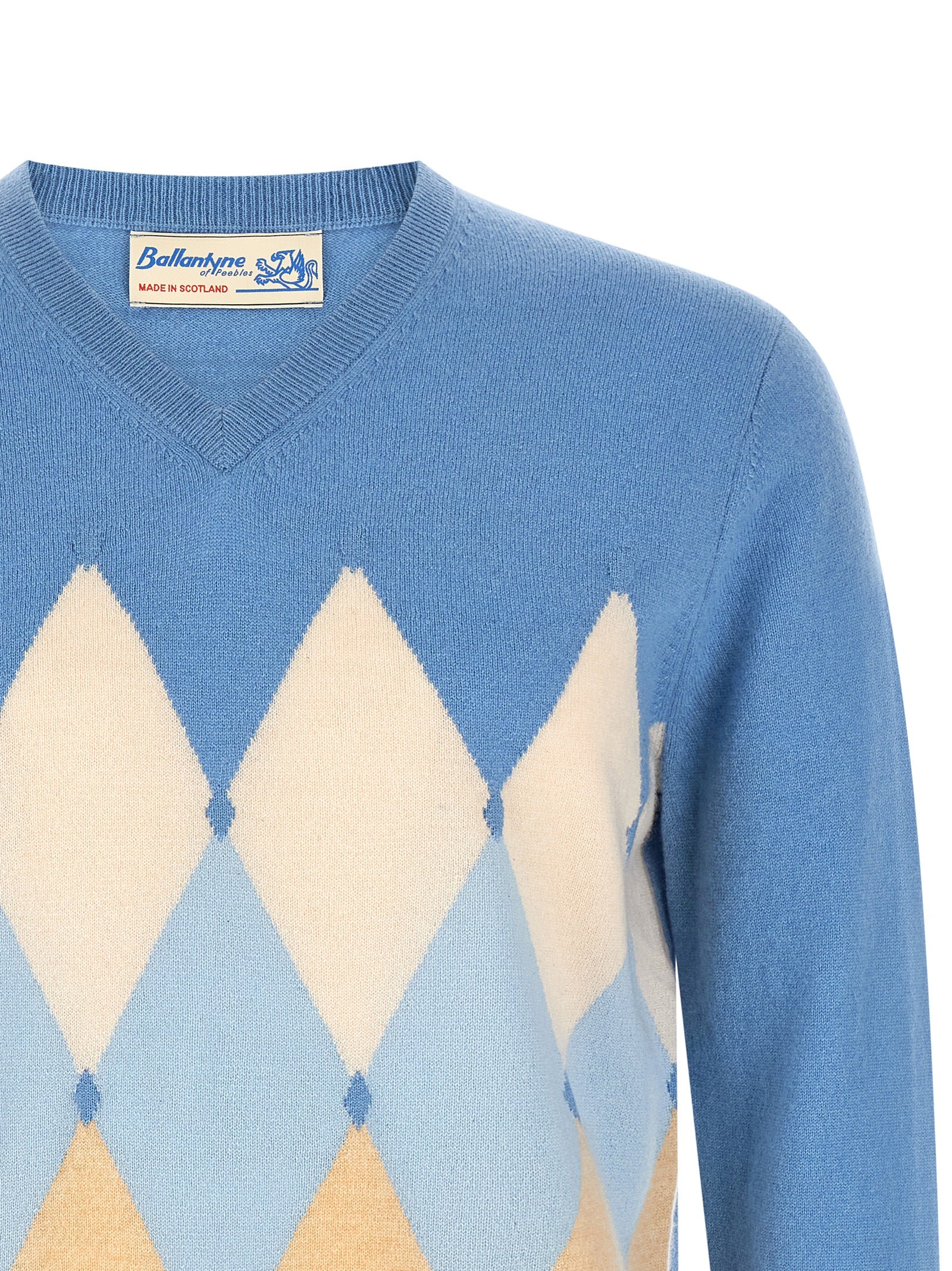 Ballantyne 'Classic Diamond' Intarsia Sweater