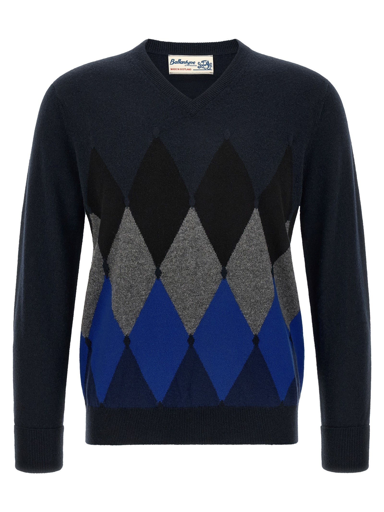 Ballantyne 'Classic Diamond' Intarsia Sweater
