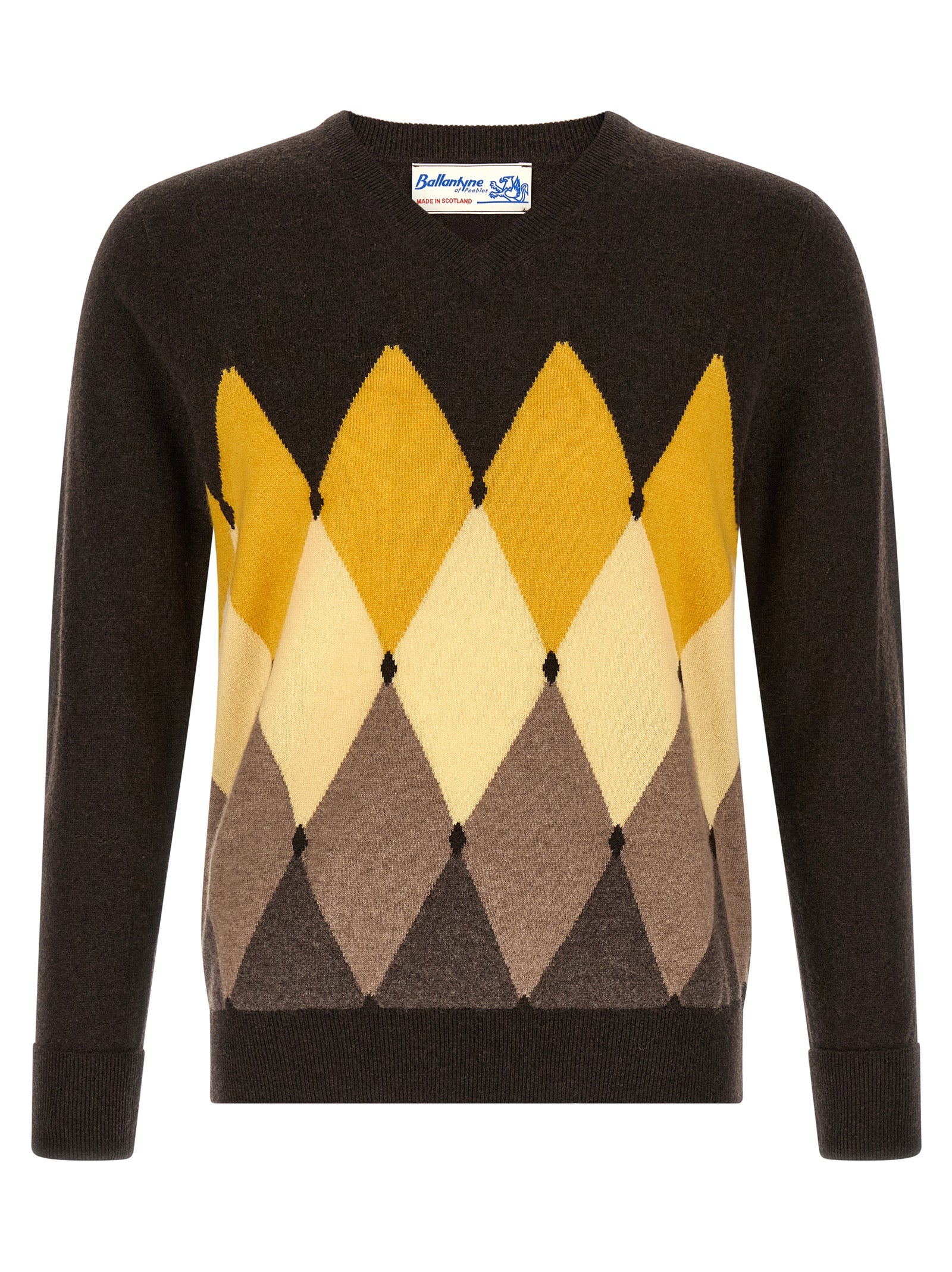 Ballantyne 'Classic Diamond' Intarsia Sweater