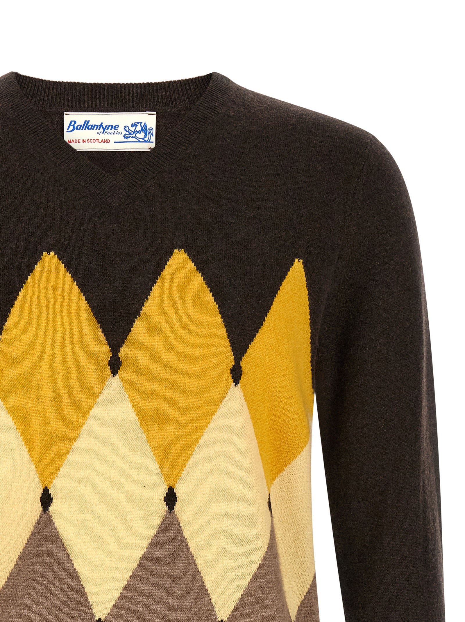 Ballantyne 'Classic Diamond' Intarsia Sweater